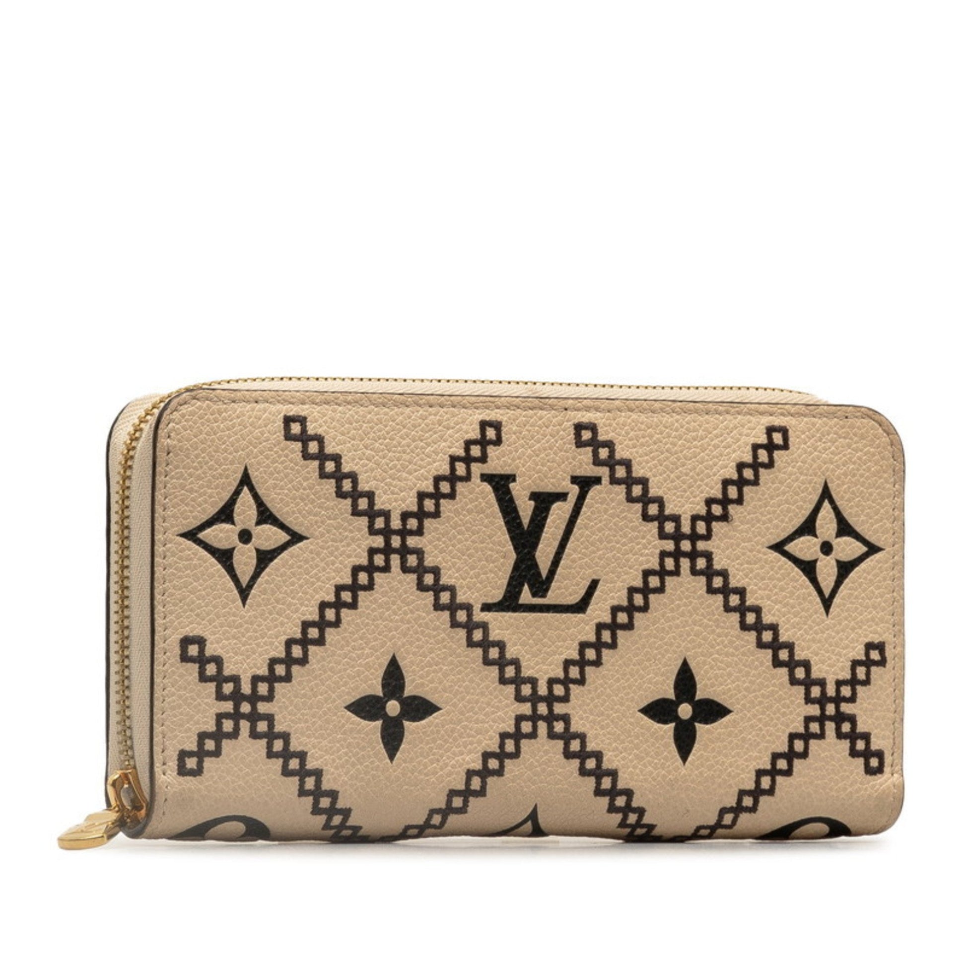 Louis Vuitton Zippy wallet, Beige, Leather, wallet