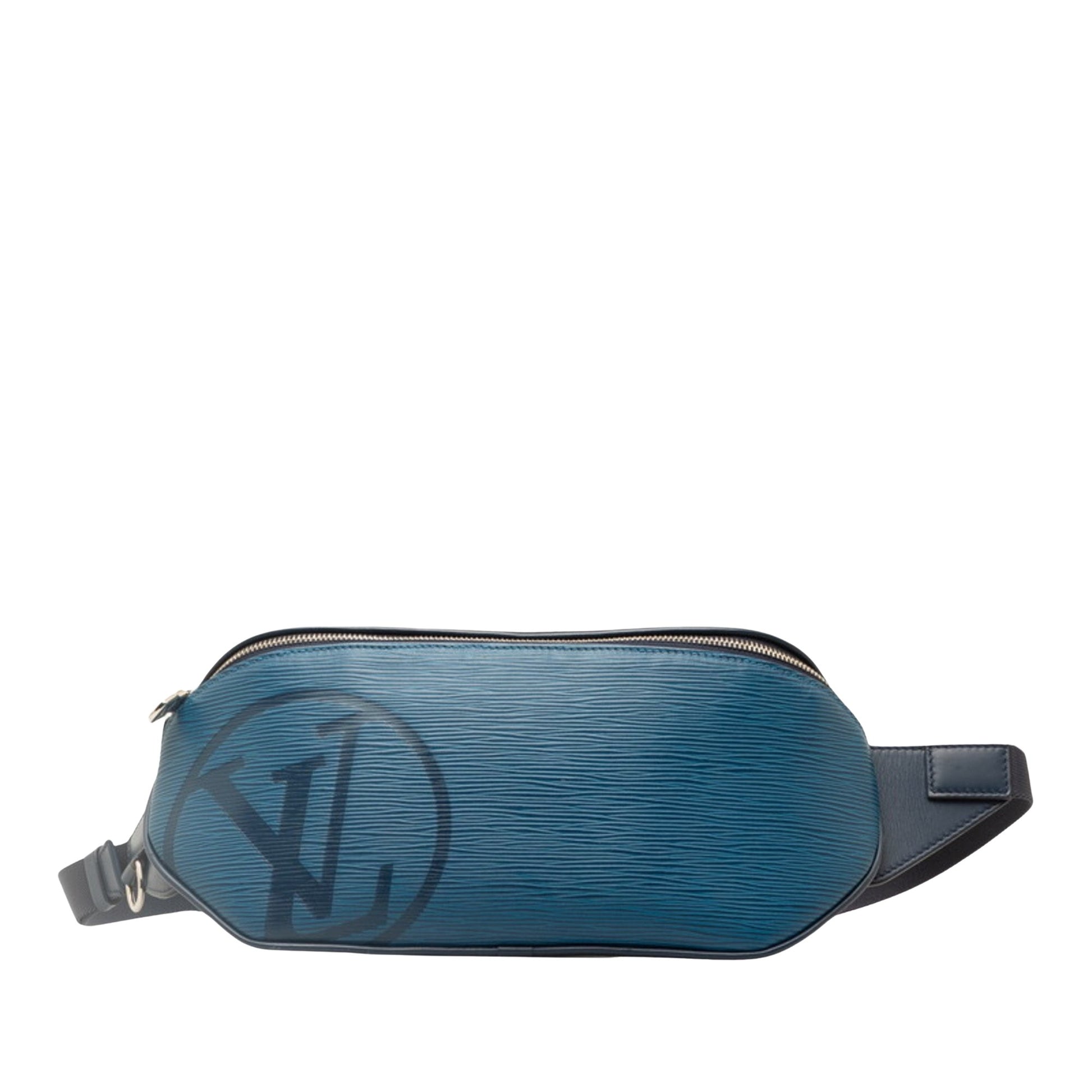 Louis Vuitton Circle, Blue, Leather, shoulder