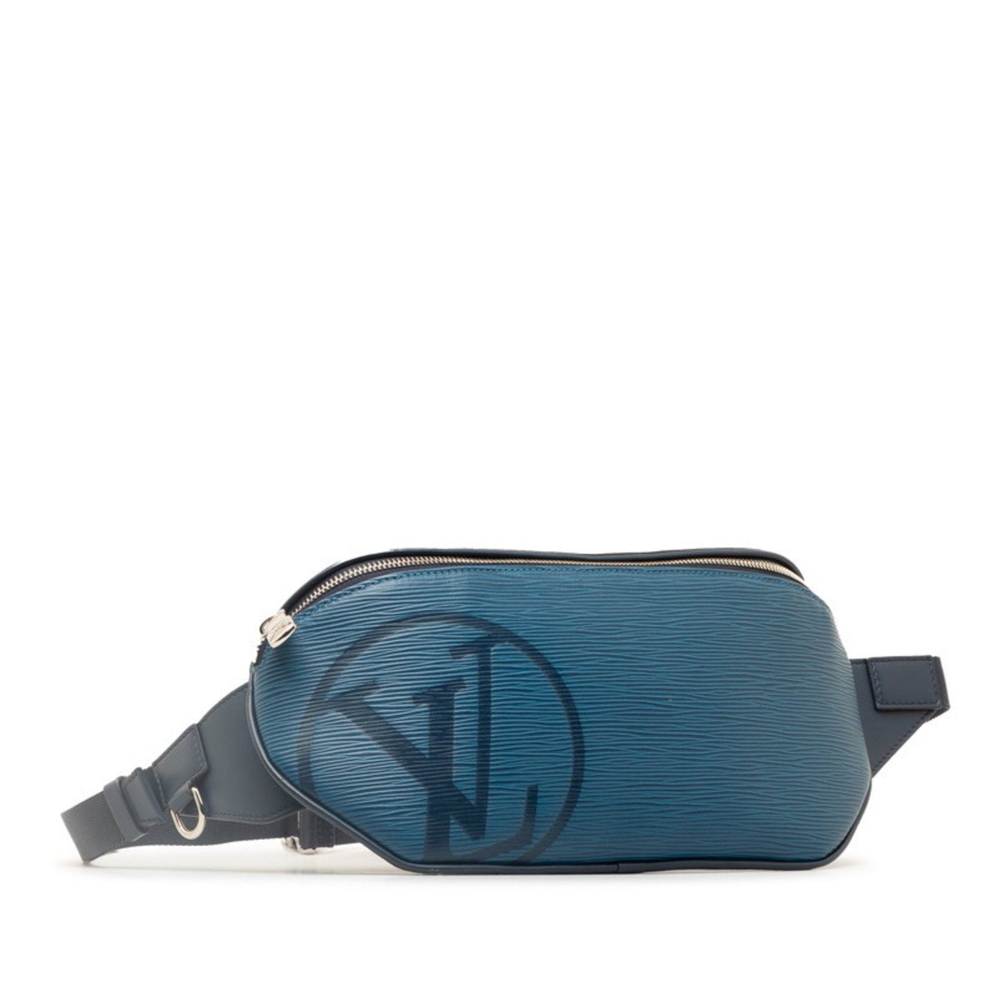 Louis Vuitton Circle, Blue, Leather, shoulder