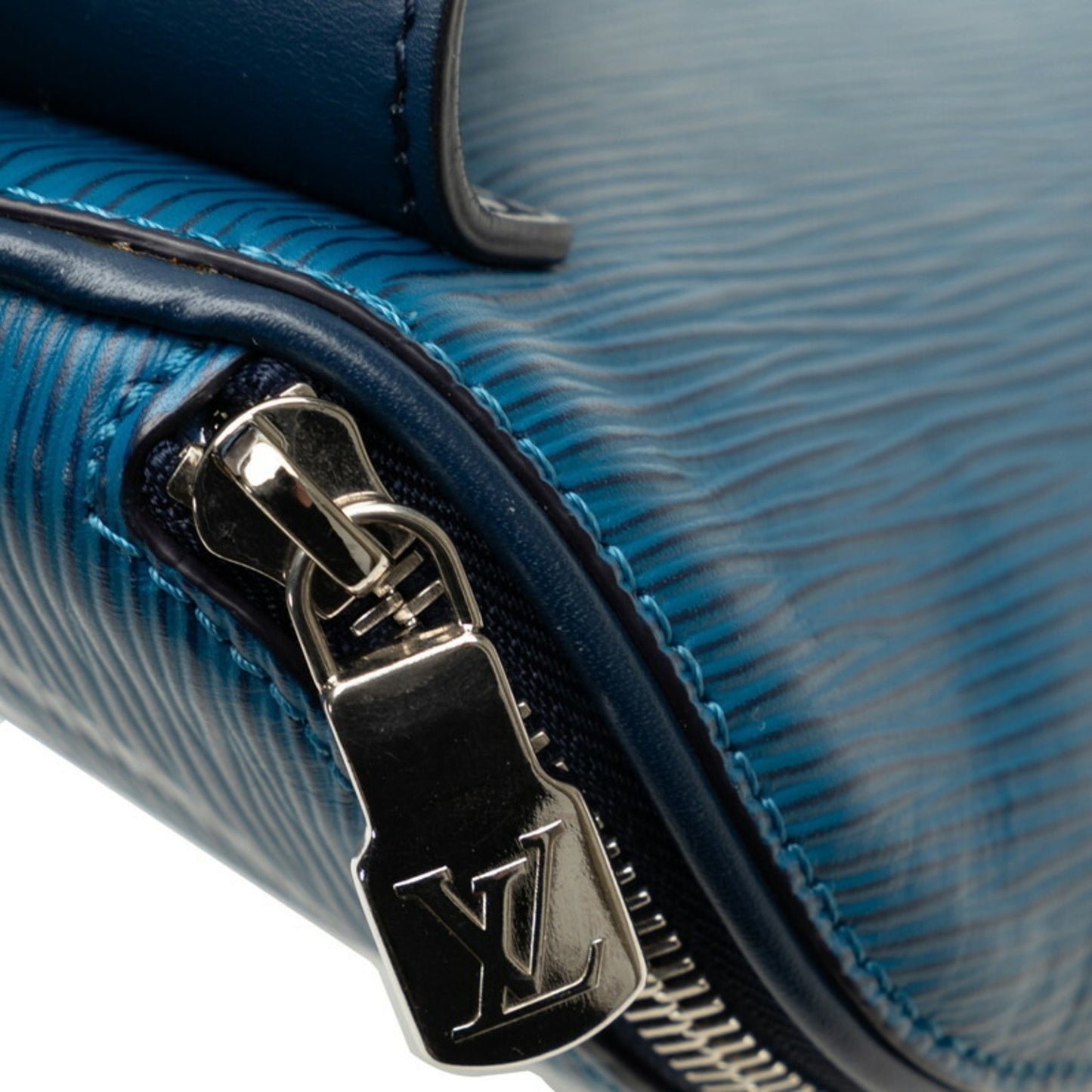 Louis Vuitton Circle, Blue, Leather, shoulder