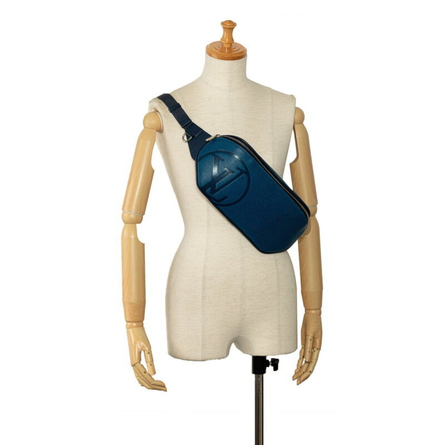 Louis Vuitton Circle, Blue, Leather, shoulder