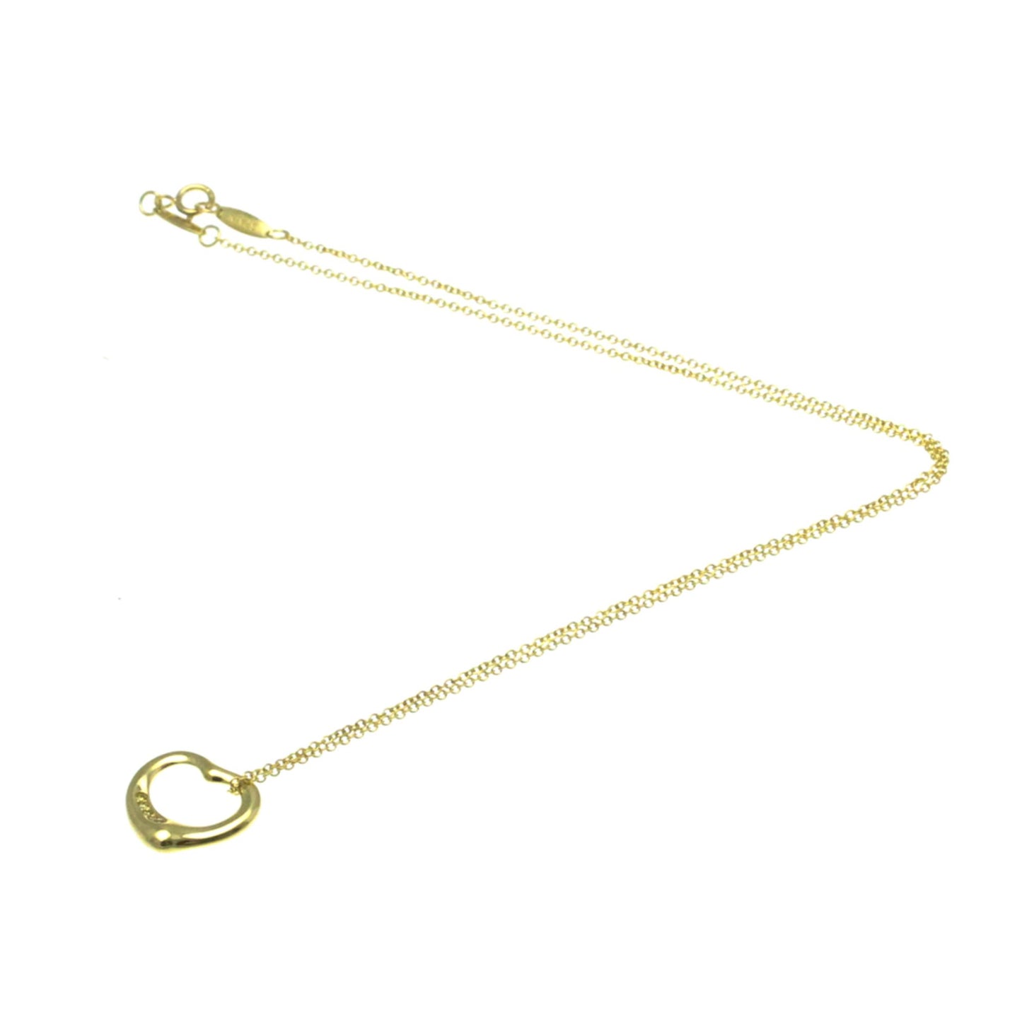 Tiffany & Co Open Heart, Gold, Yellow Gold, necklace