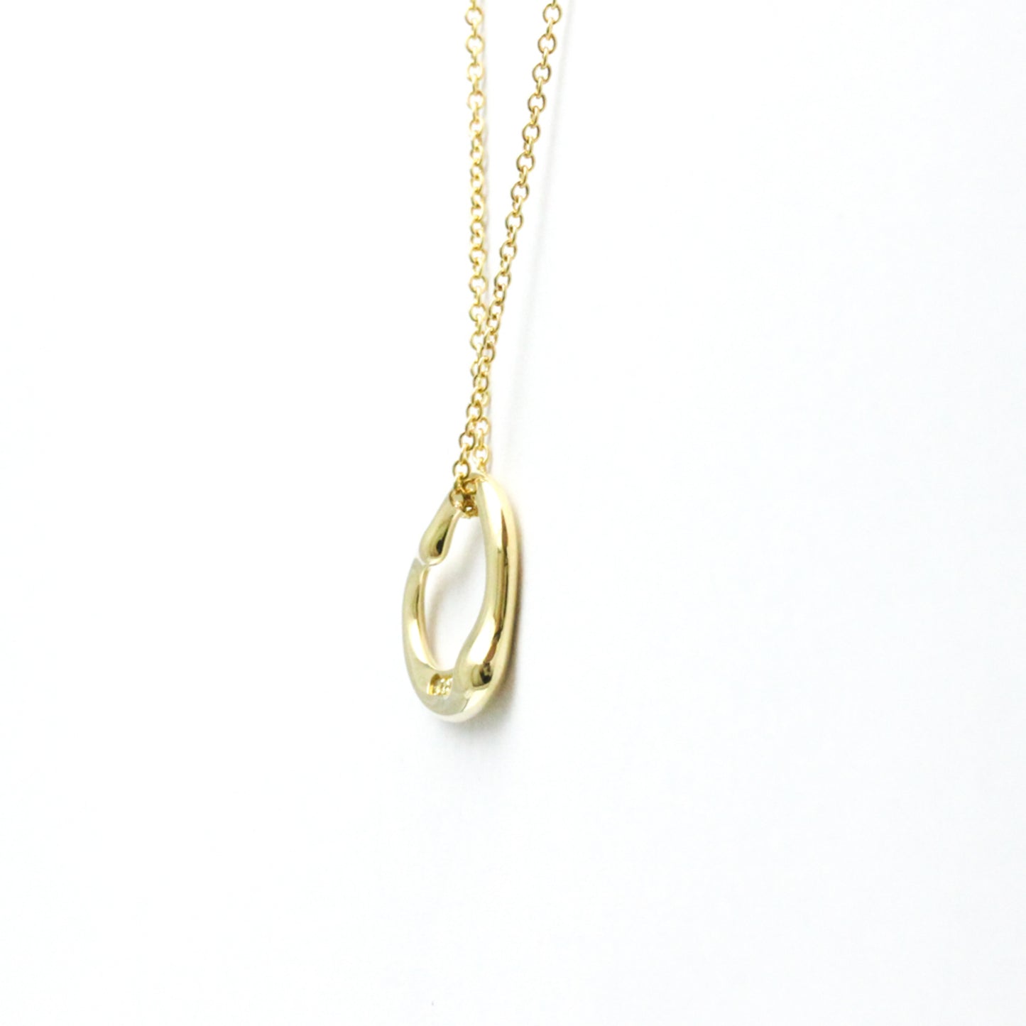 Tiffany & Co Open Heart, Gold, Yellow Gold, necklace