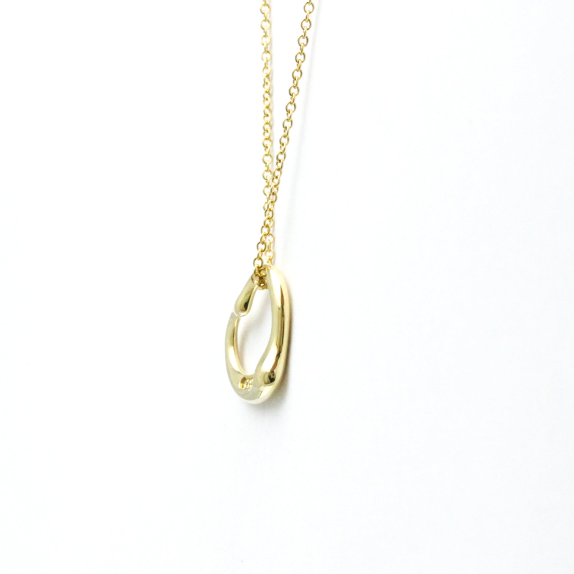 Tiffany & Co Open Heart, Gold, Yellow Gold, necklace