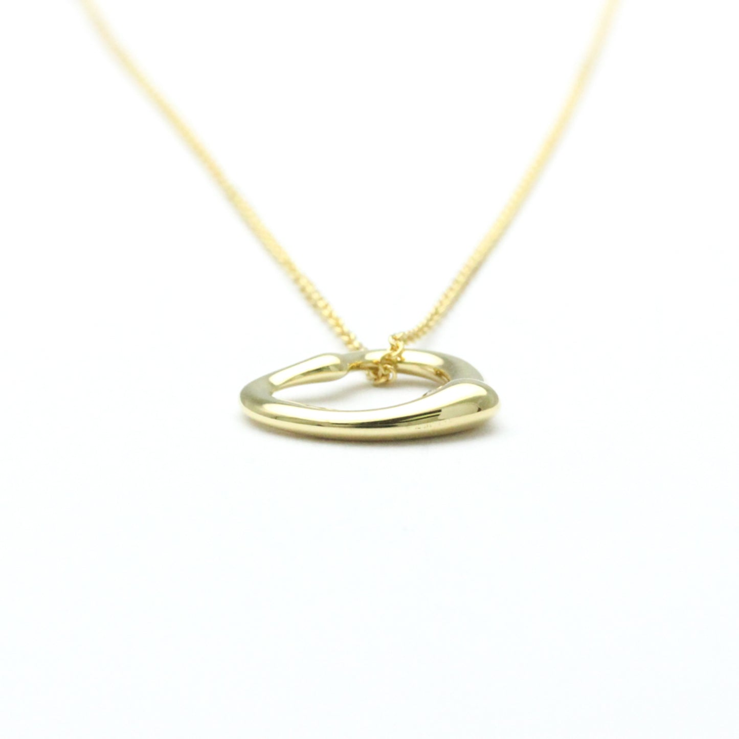 Tiffany & Co Open Heart, Gold, Yellow Gold, necklace