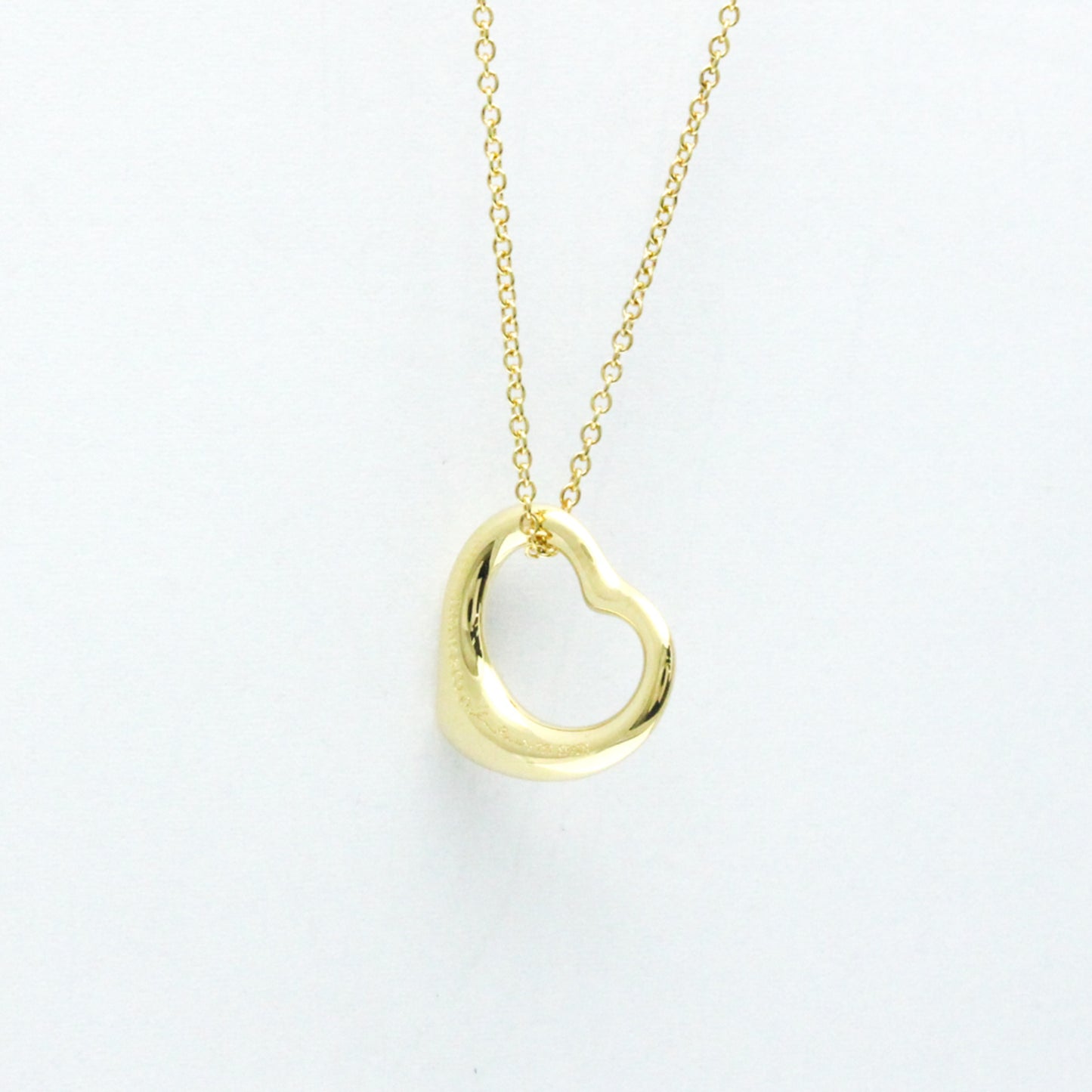 Tiffany & Co Open Heart, Gold, Yellow Gold, necklace