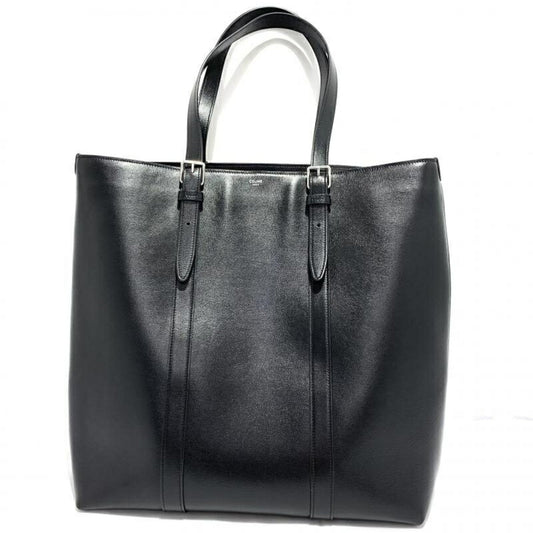 Céline Triomphe, Black, Leather, tote