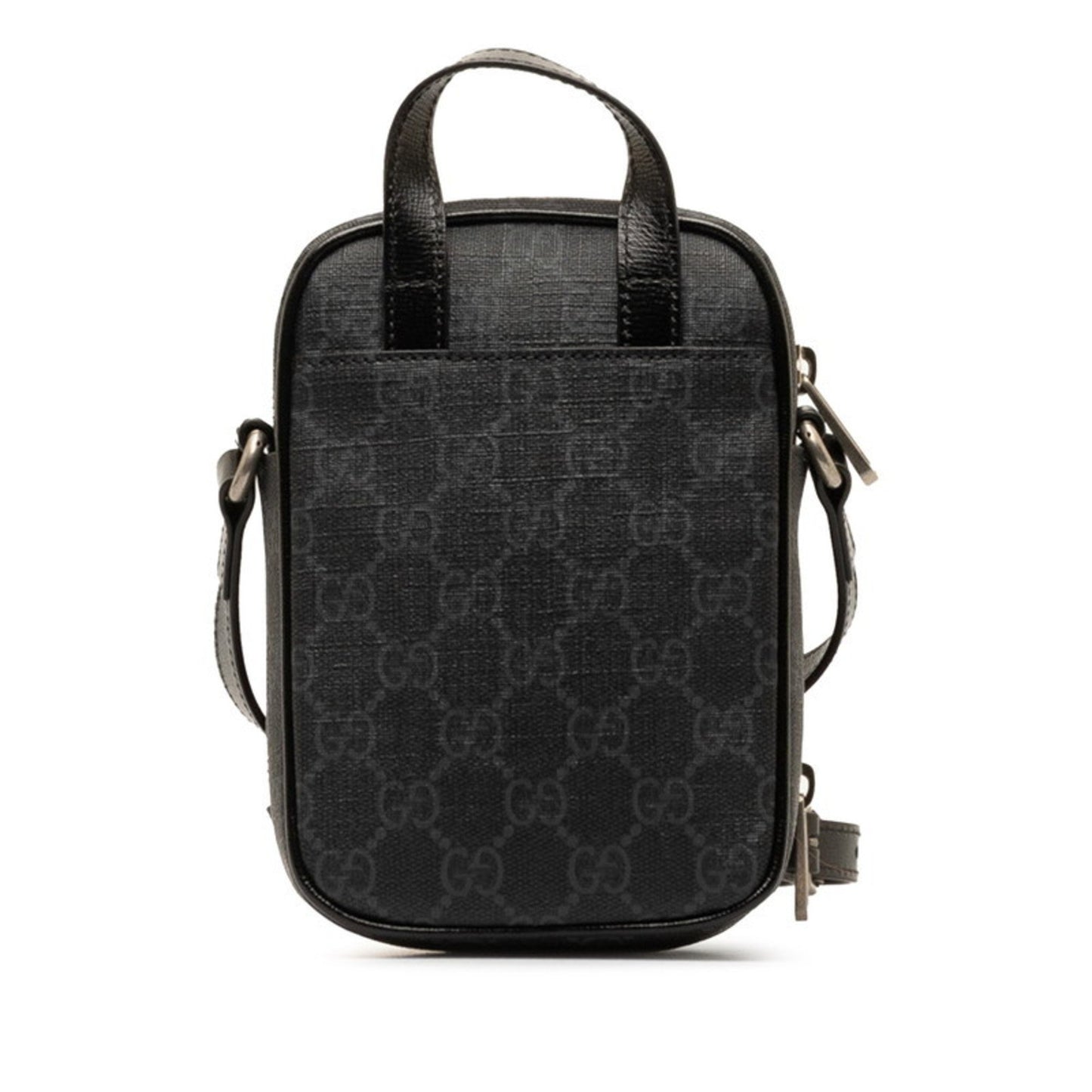 Gucci GG Supreme, Black, Leather, shoulder