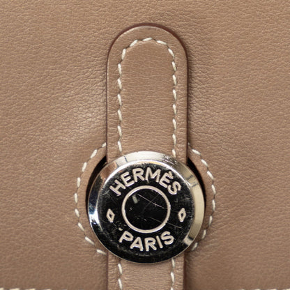 Hermès dOGON gm, Purple, Leather, wallet