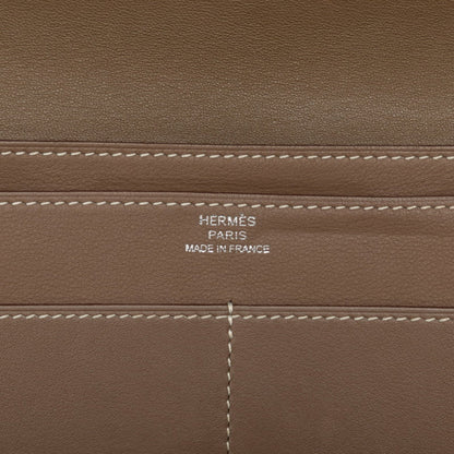 Hermès dOGON gm, Purple, Leather, wallet