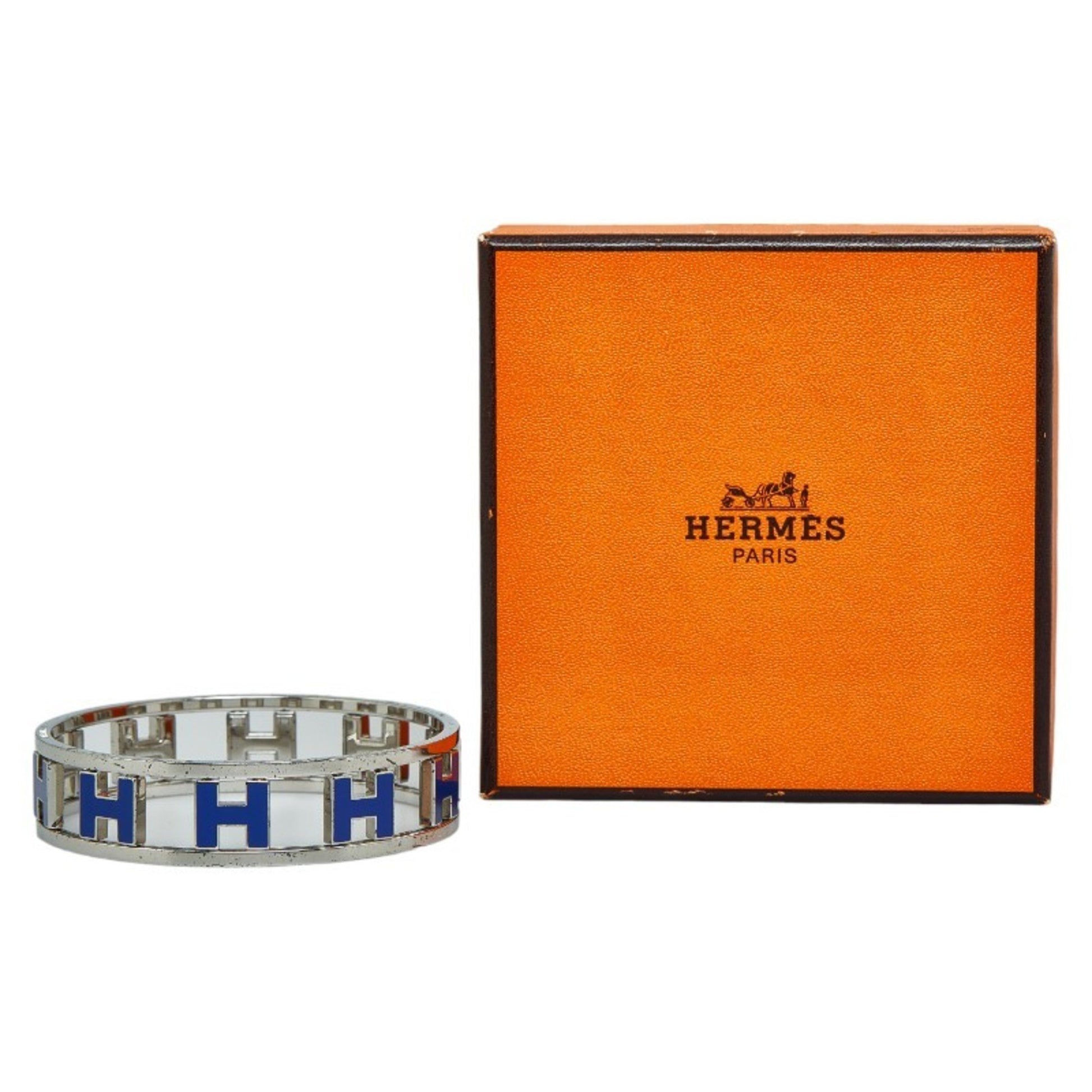 Hermès Rondo Ash, Silver, Metal, bracelet