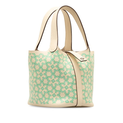 Hermès Picotin lock, Green, Leather, handbag