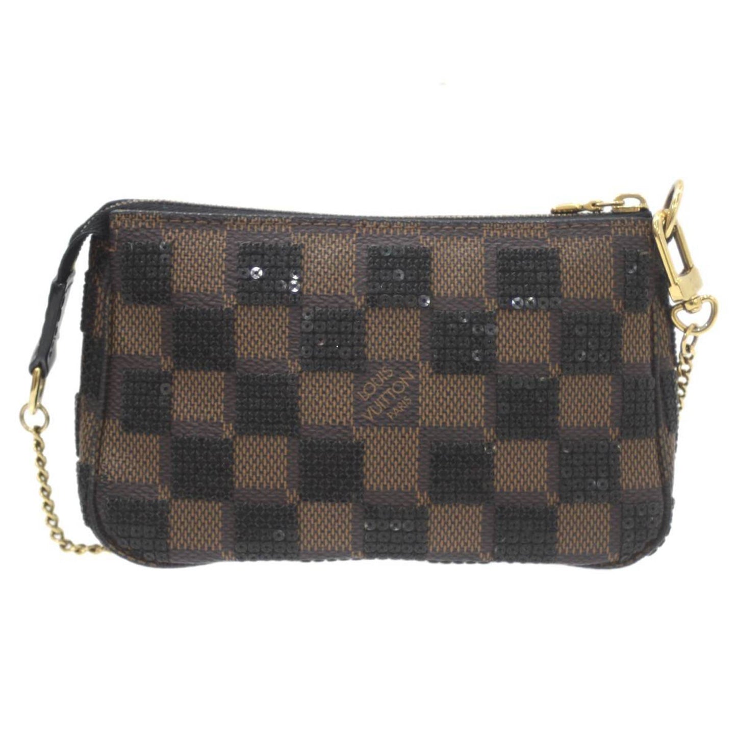 Louis Vuitton Mini Pochette Accessoires, Brown, Canvas, clutch