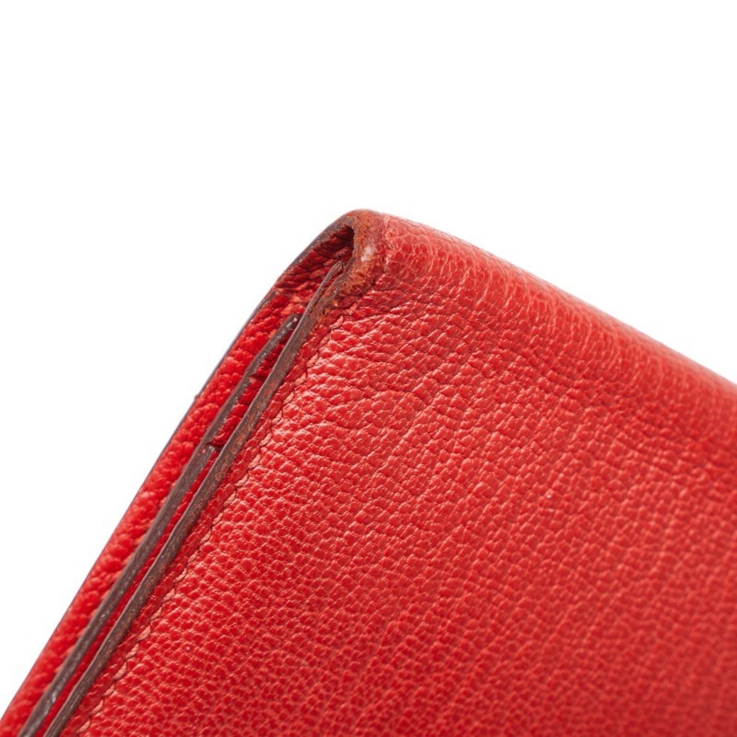 Hermès Béarn, Red, Leather, wallet