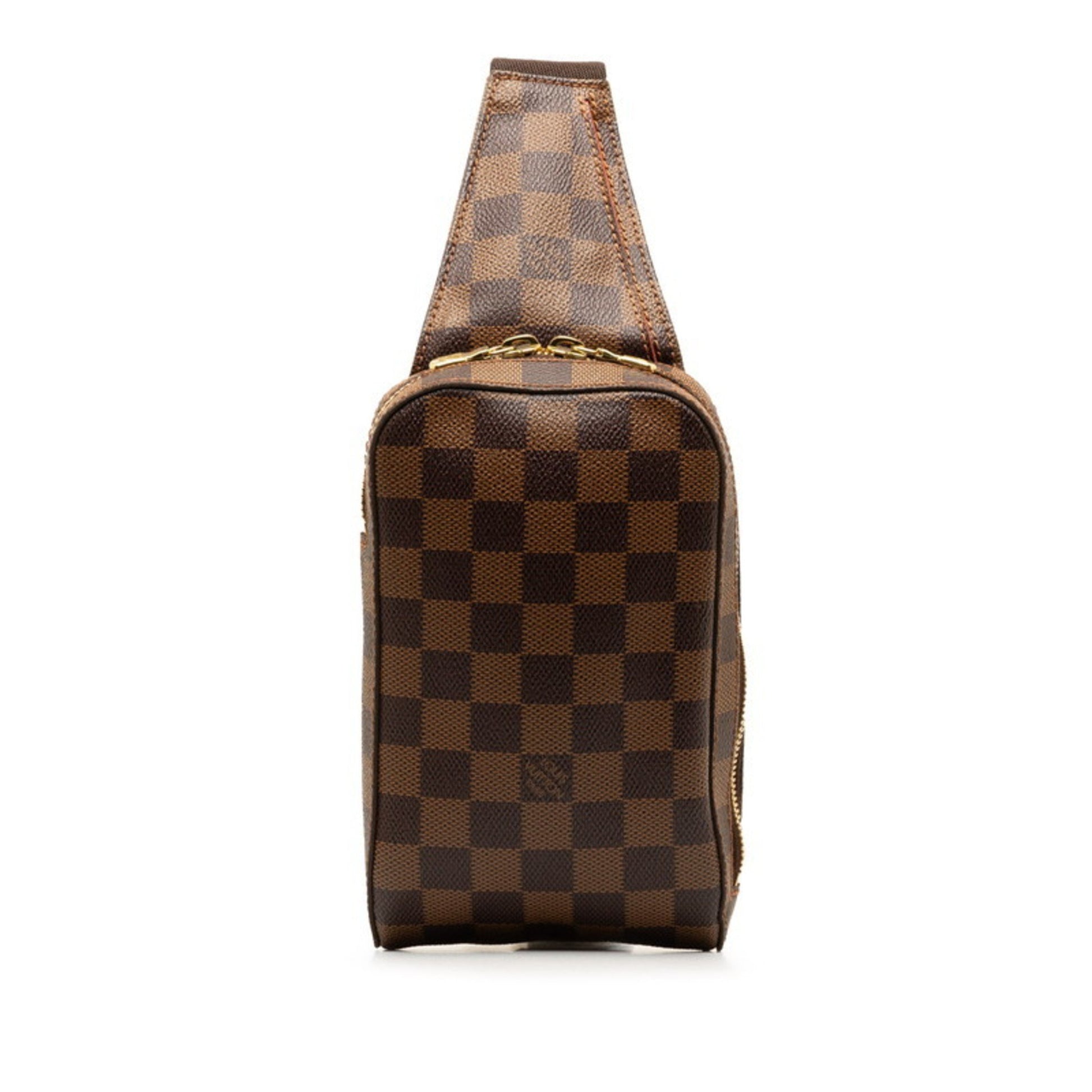 Louis Vuitton Geronimos, Brown, Canvas, shoulder