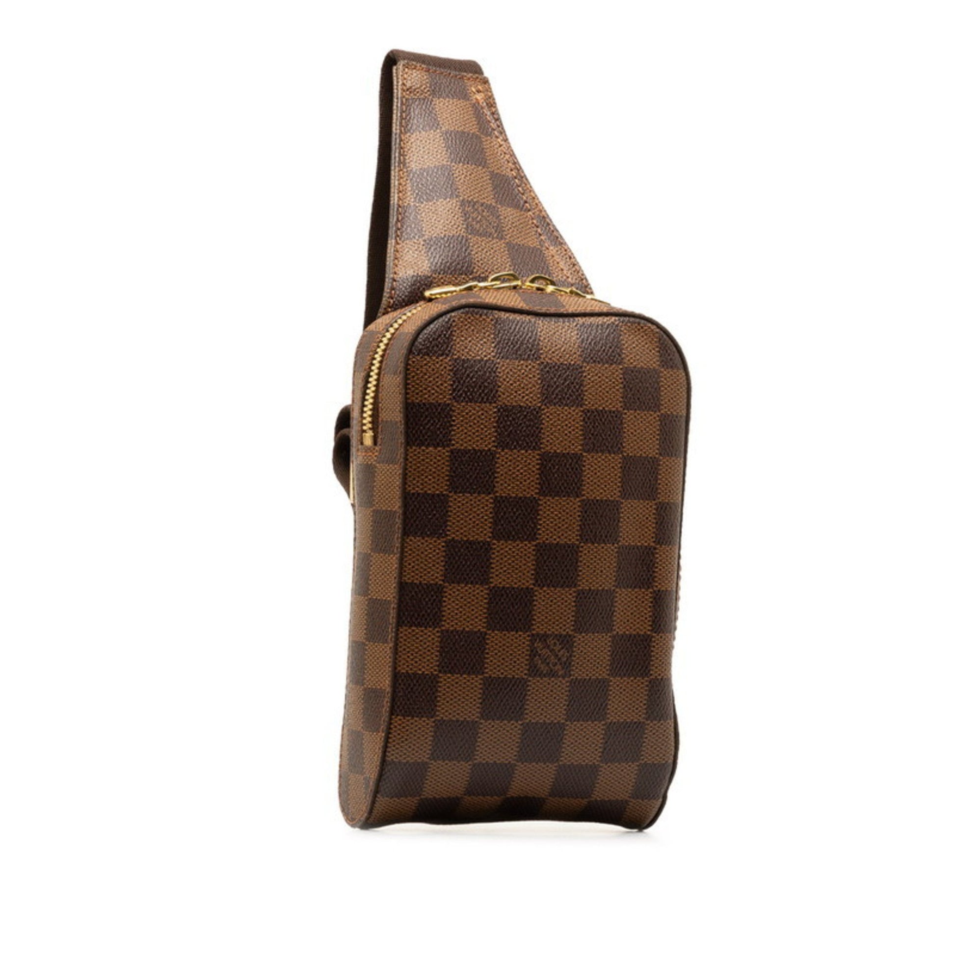 Louis Vuitton Geronimos, Brown, Canvas, shoulder