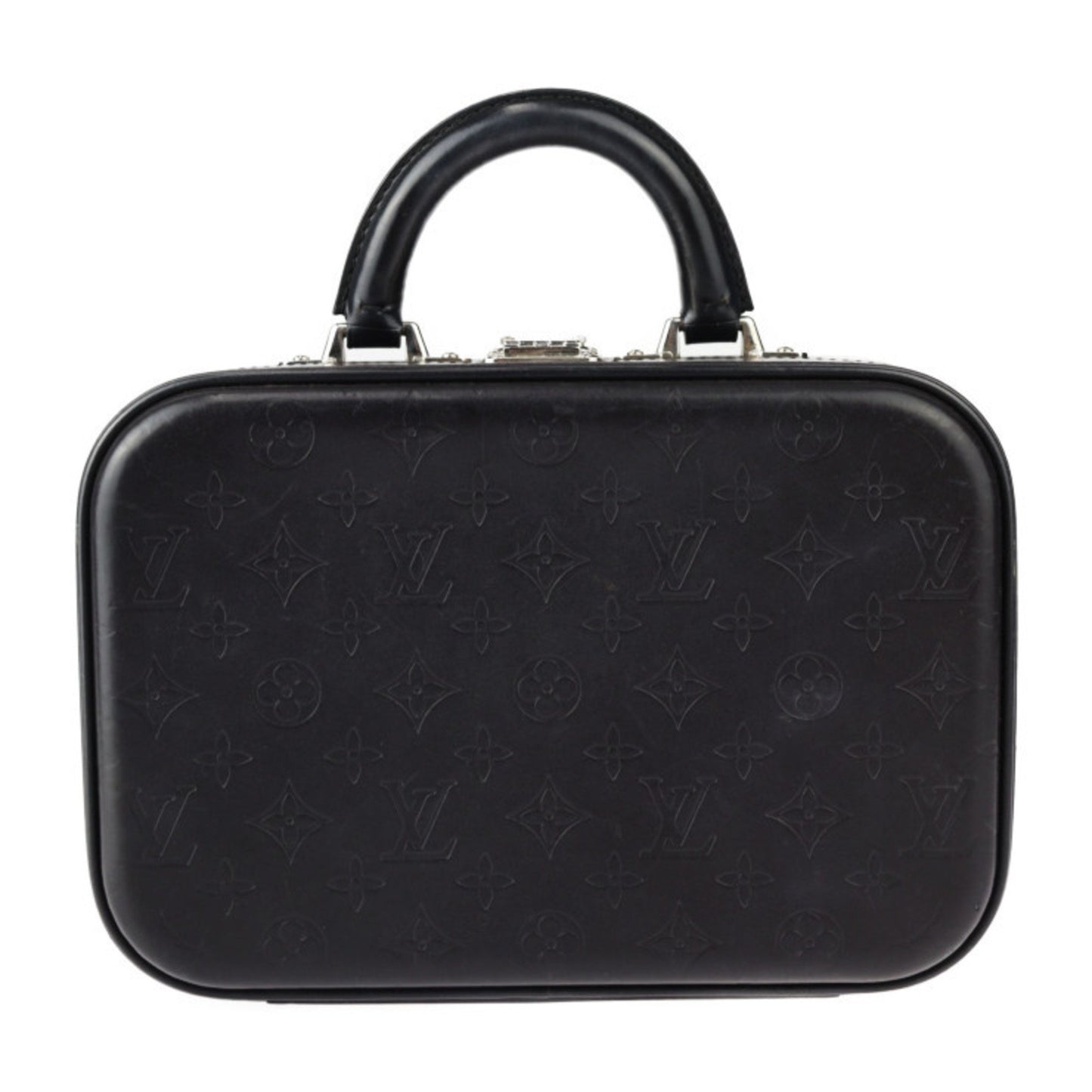 Louis Vuitton Valisette, Black, Leather, handbag