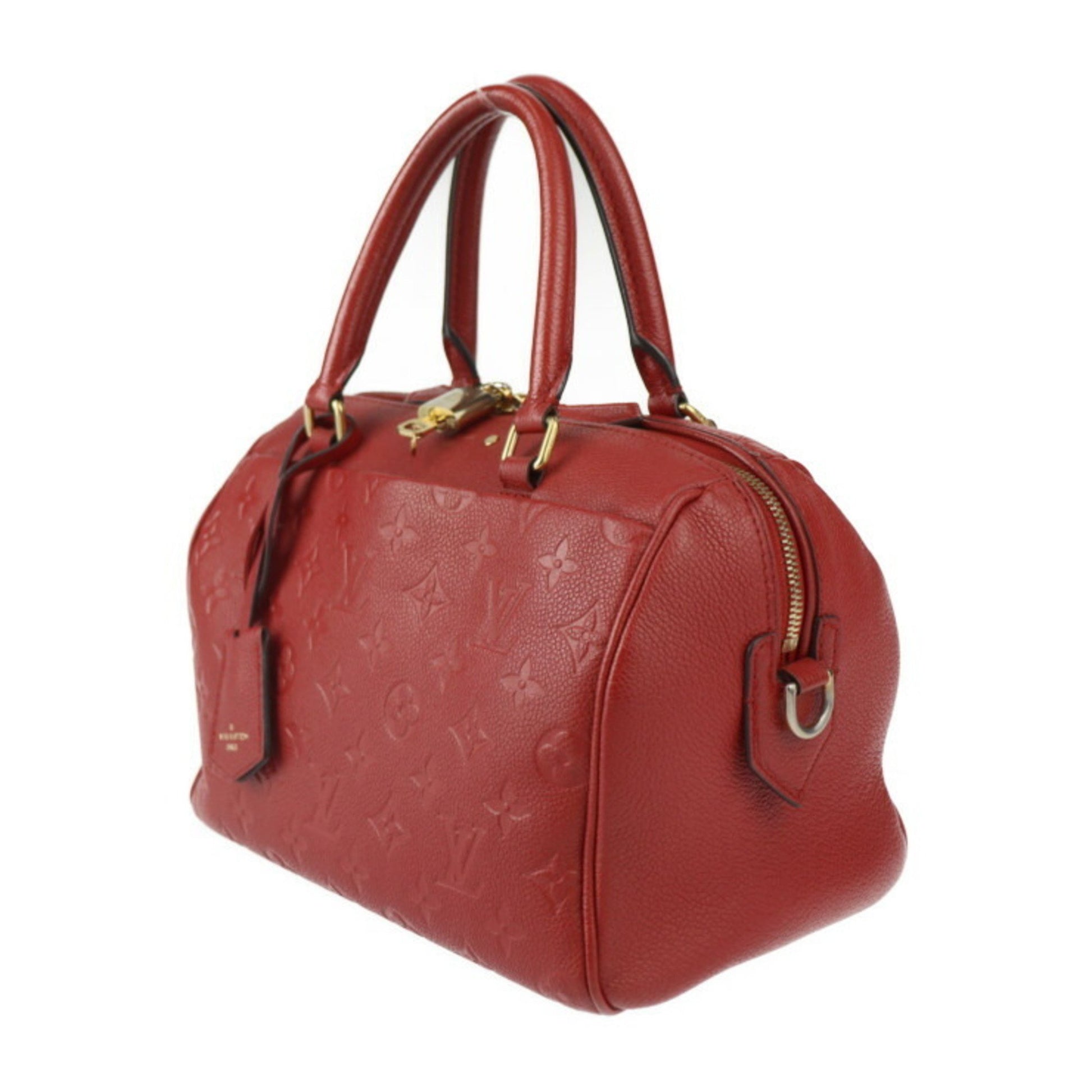 Louis Vuitton Speedy bandoulière 25, Red, Leather, handbag