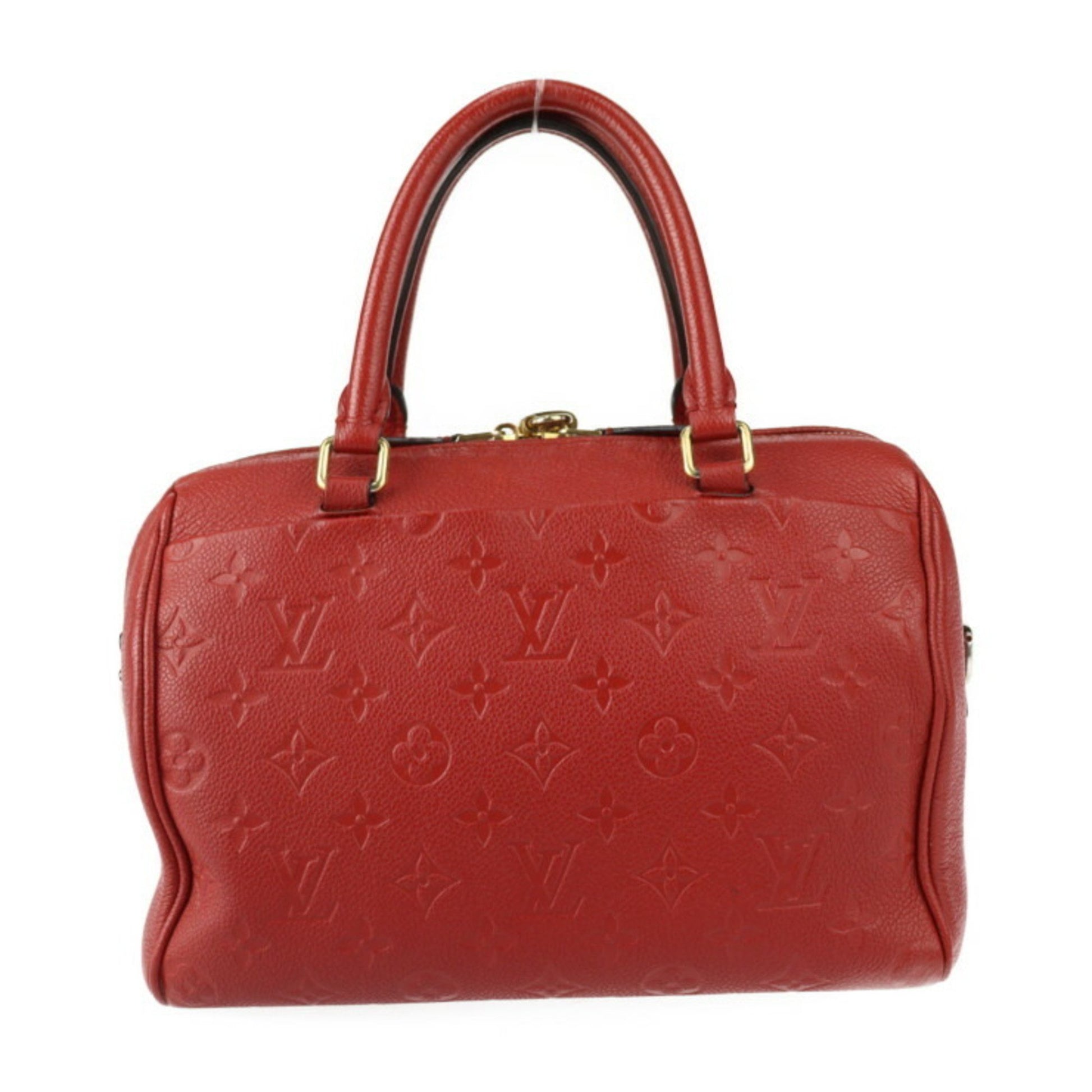 Louis Vuitton Speedy bandoulière 25, Red, Leather, handbag