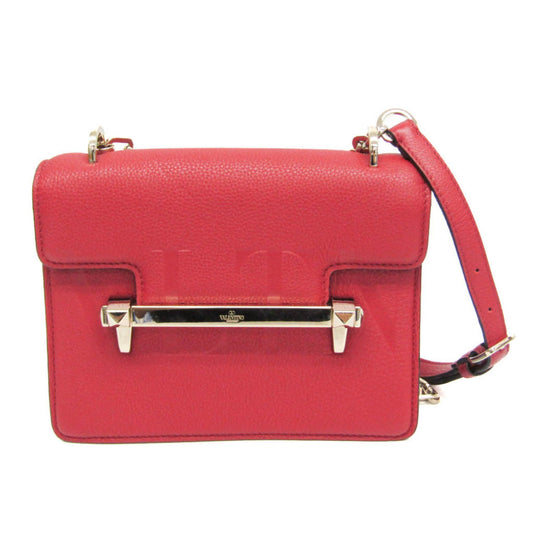 Valentino Garavani Uptown, Red, Leather, shoulder