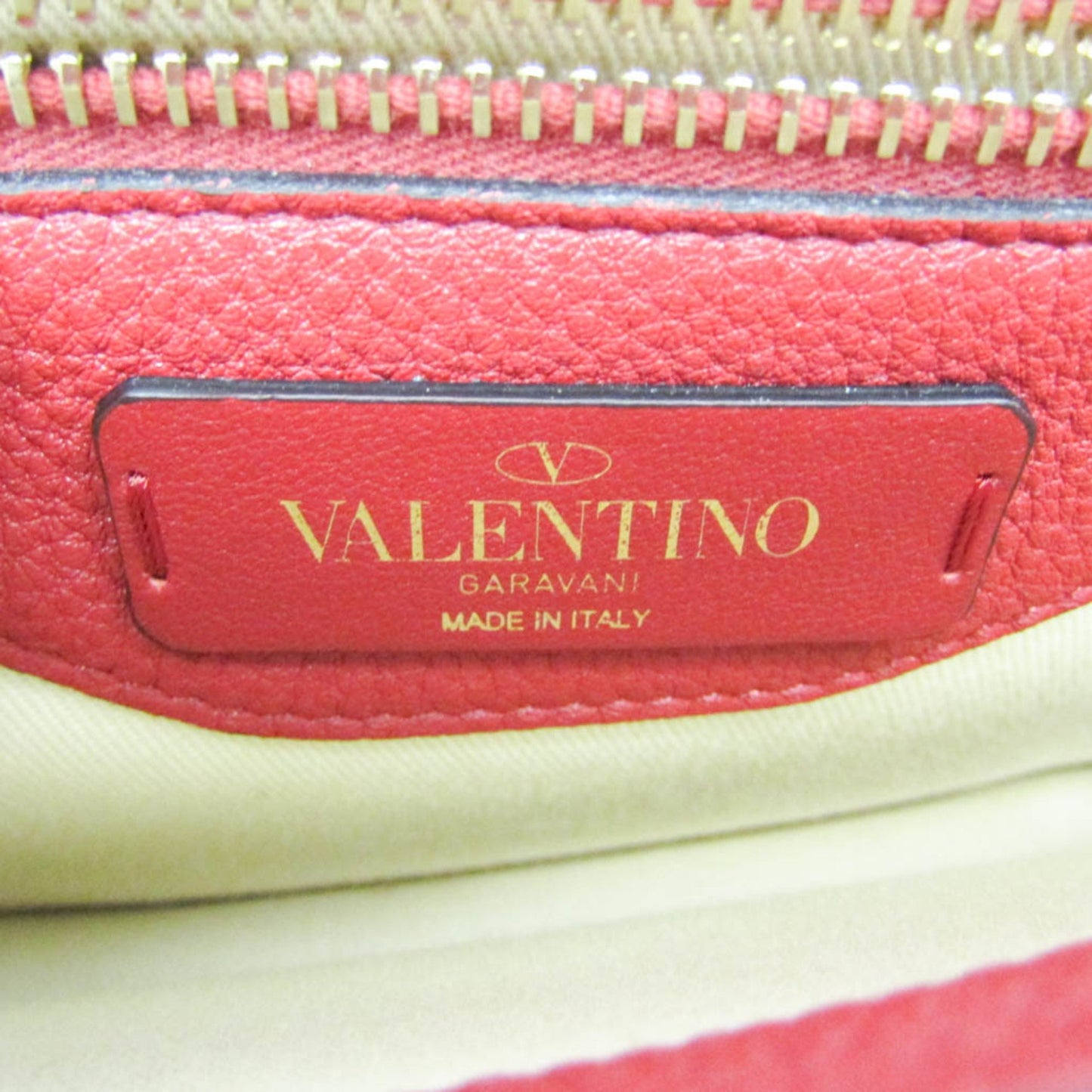 Valentino Garavani Uptown, Red, Leather, shoulder