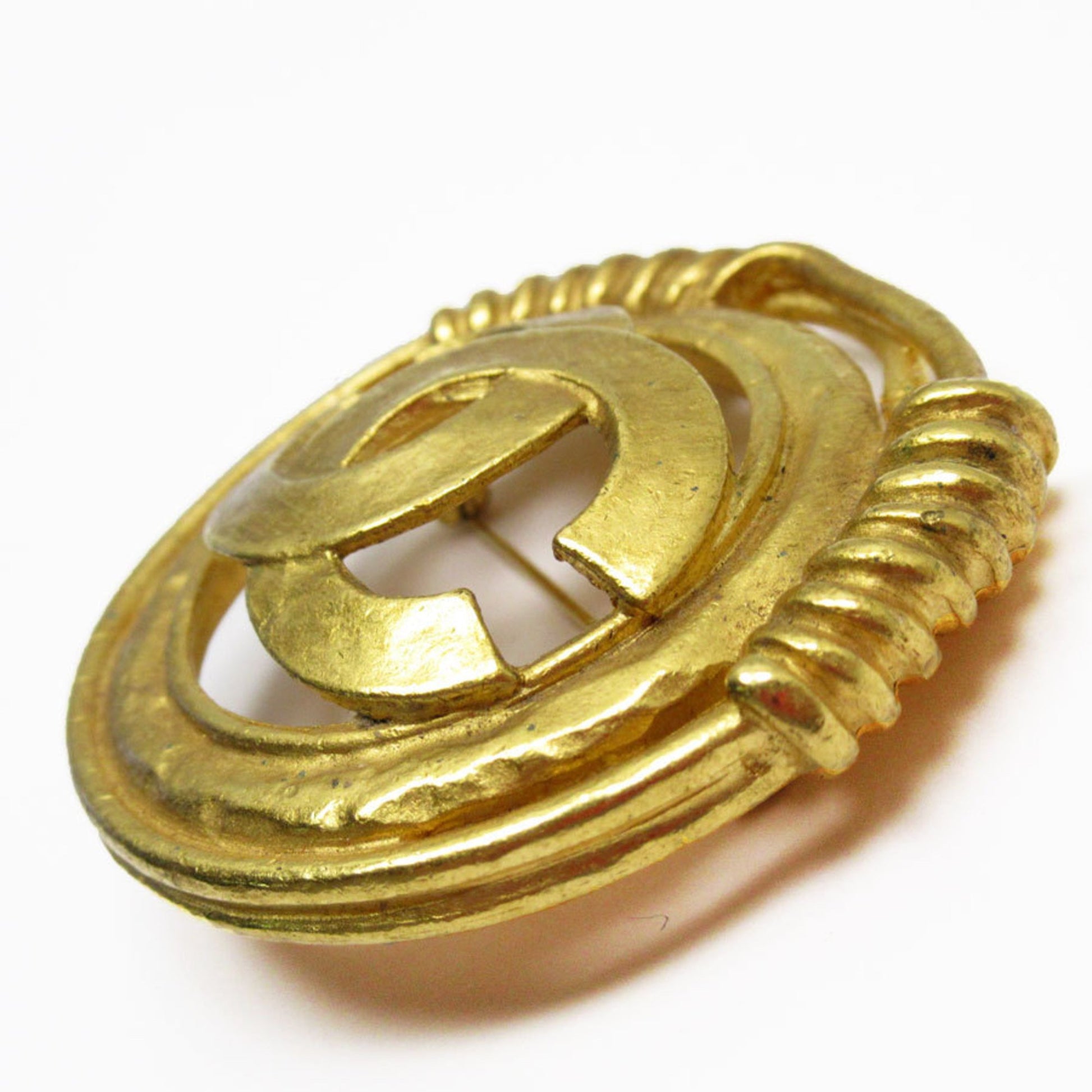 Chanel Coco Mark, Gold, Metal, brooch