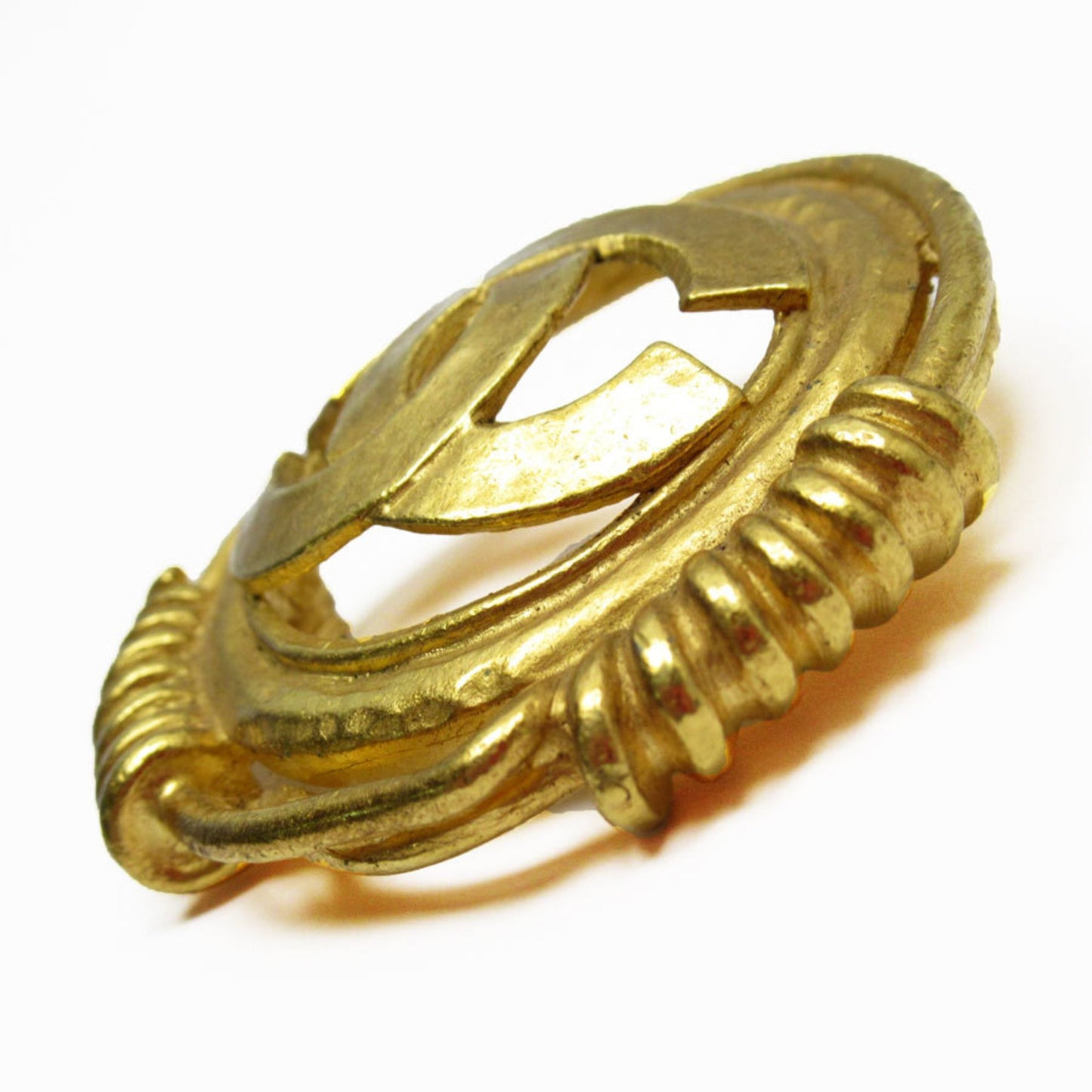 Chanel Coco Mark, Gold, Metal, brooch