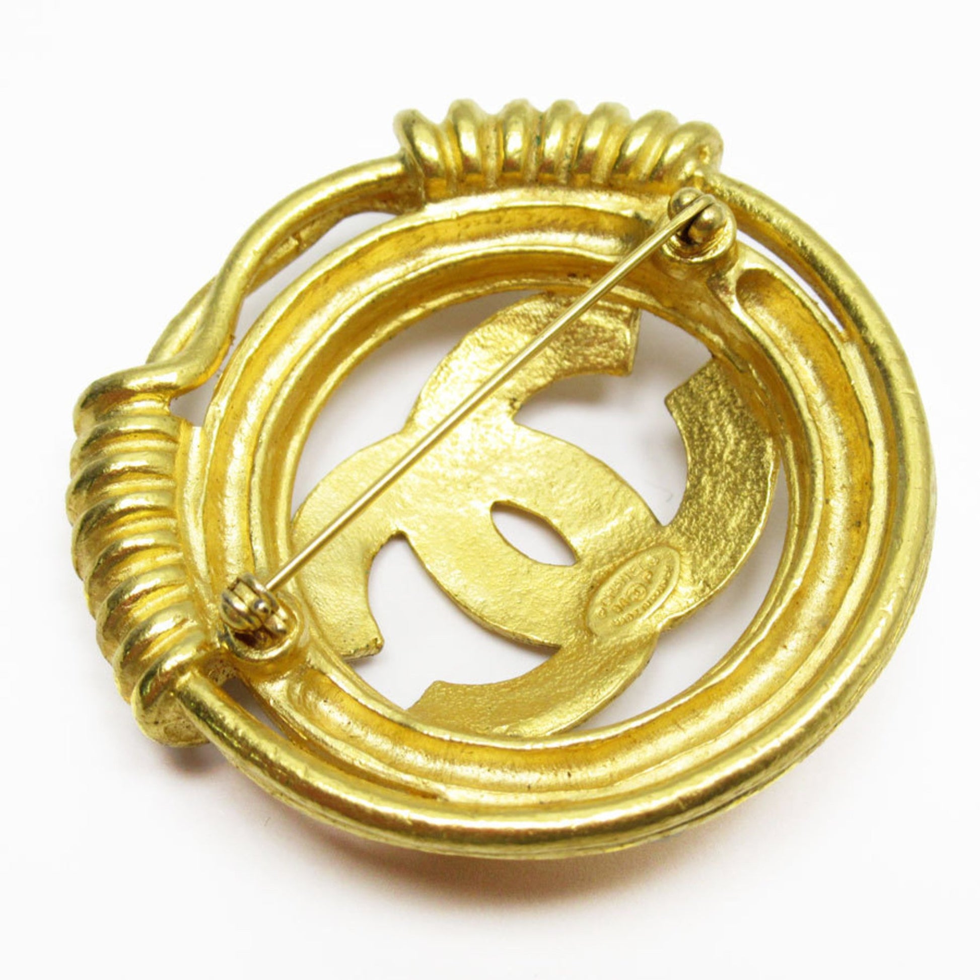 Chanel Coco Mark, Gold, Metal, brooch