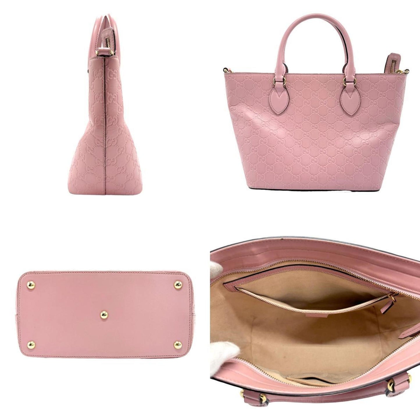 Gucci Guccissima, Pink, Leather, tote