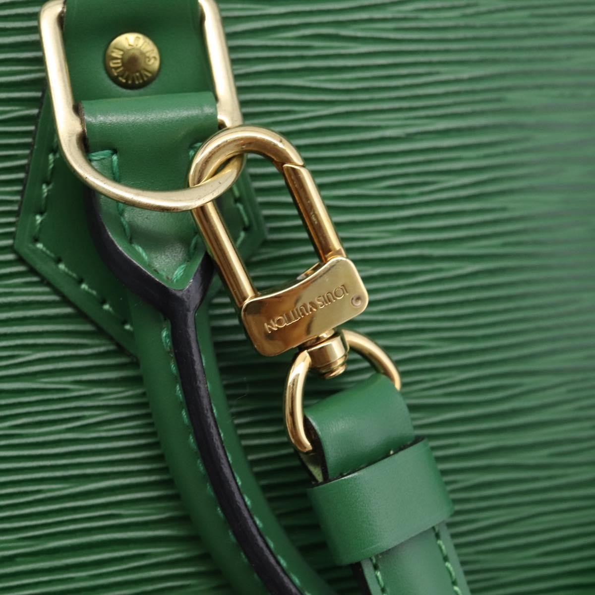 Louis Vuitton Alma Epi Leather, Green, Leather, Handbag