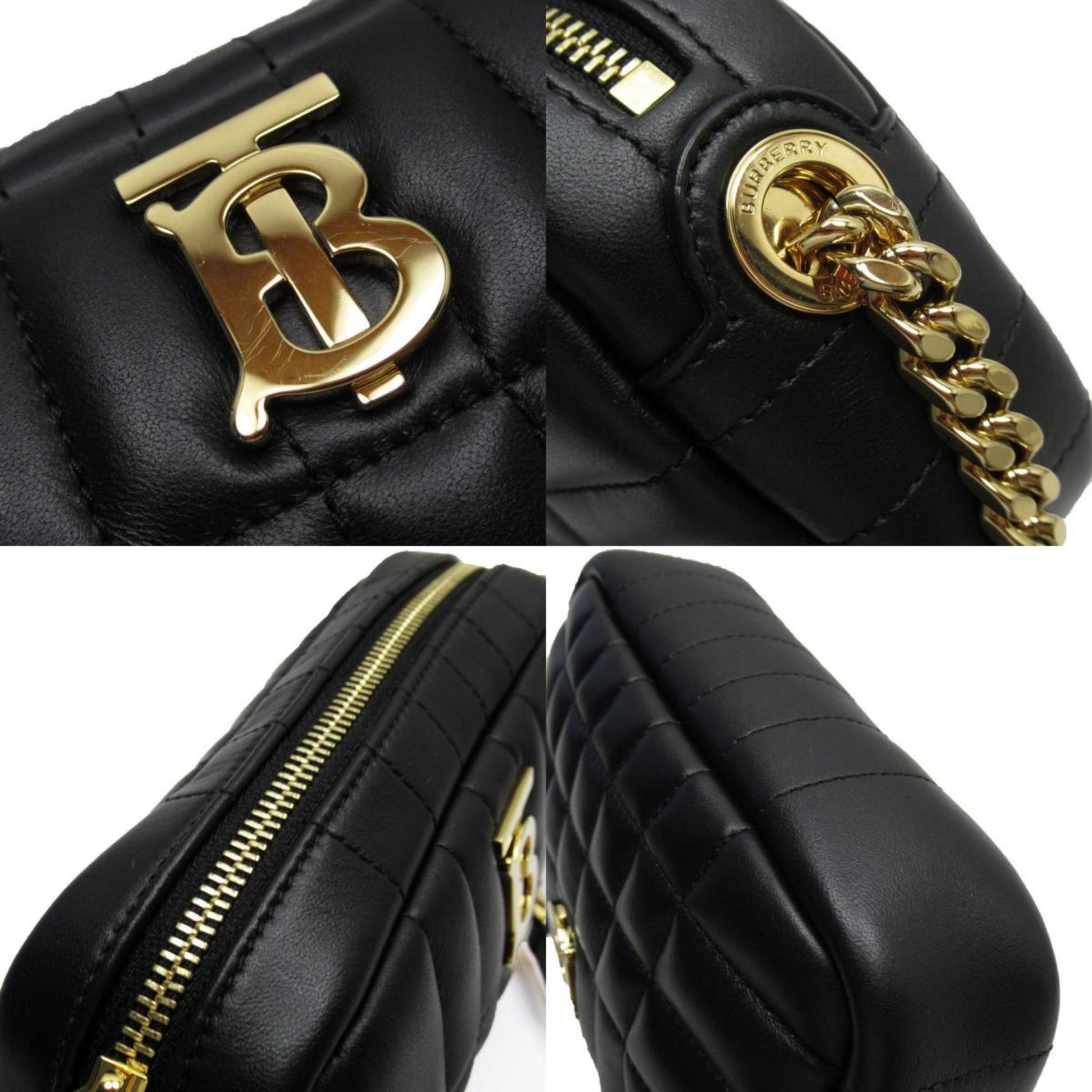 Burberry Lola, Black, Leather, shoulder