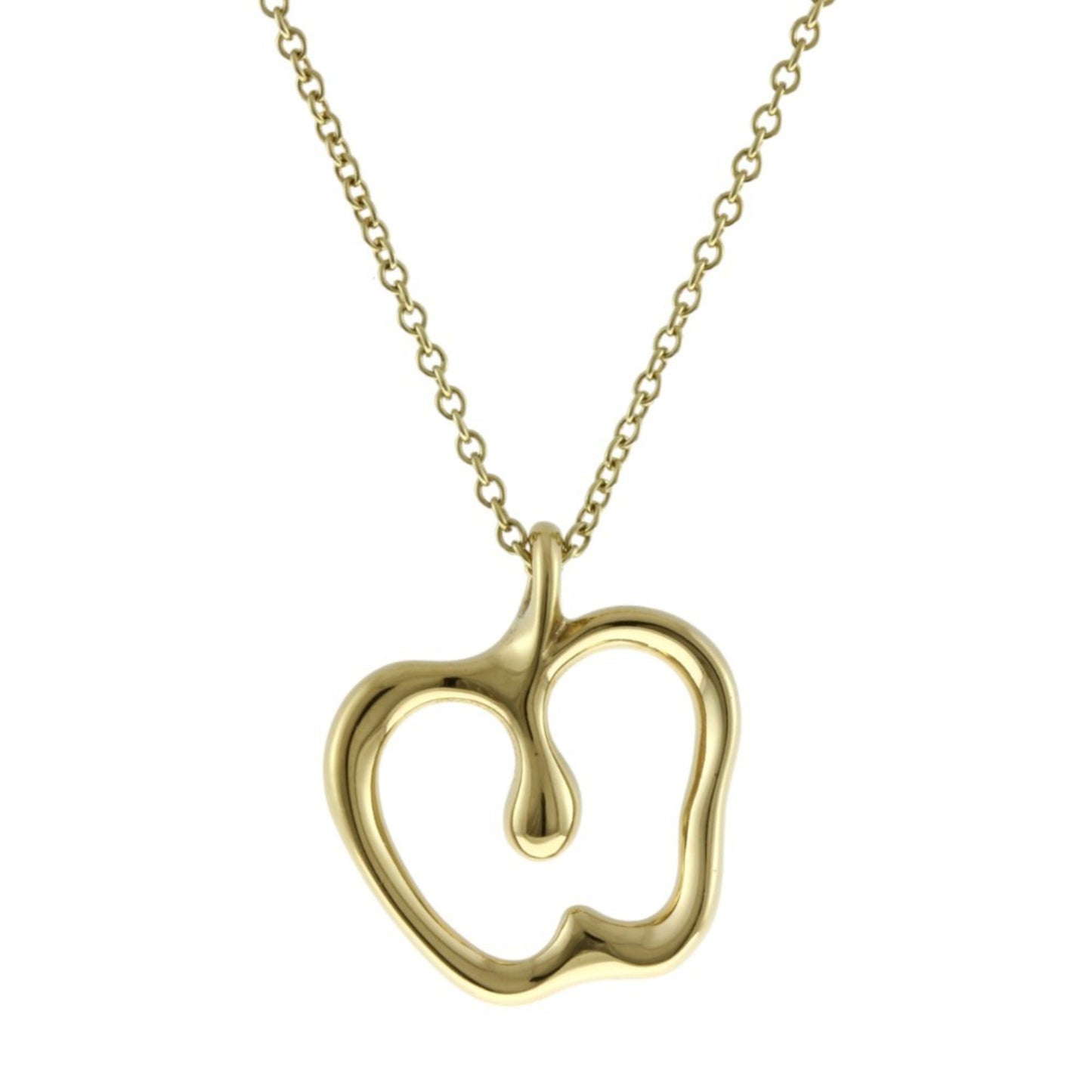 Tiffany & Co Open Apple, Gold, Yellow Gold, necklace