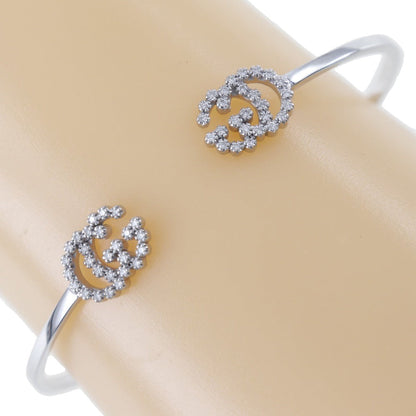 Gucci Double G, Silver, White Gold, bracelet