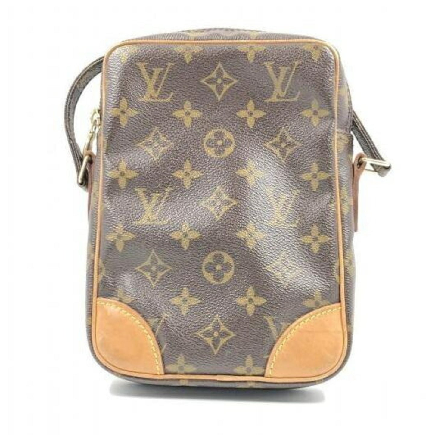 Louis Vuitton Danube, Brown, Canvas, shoulder