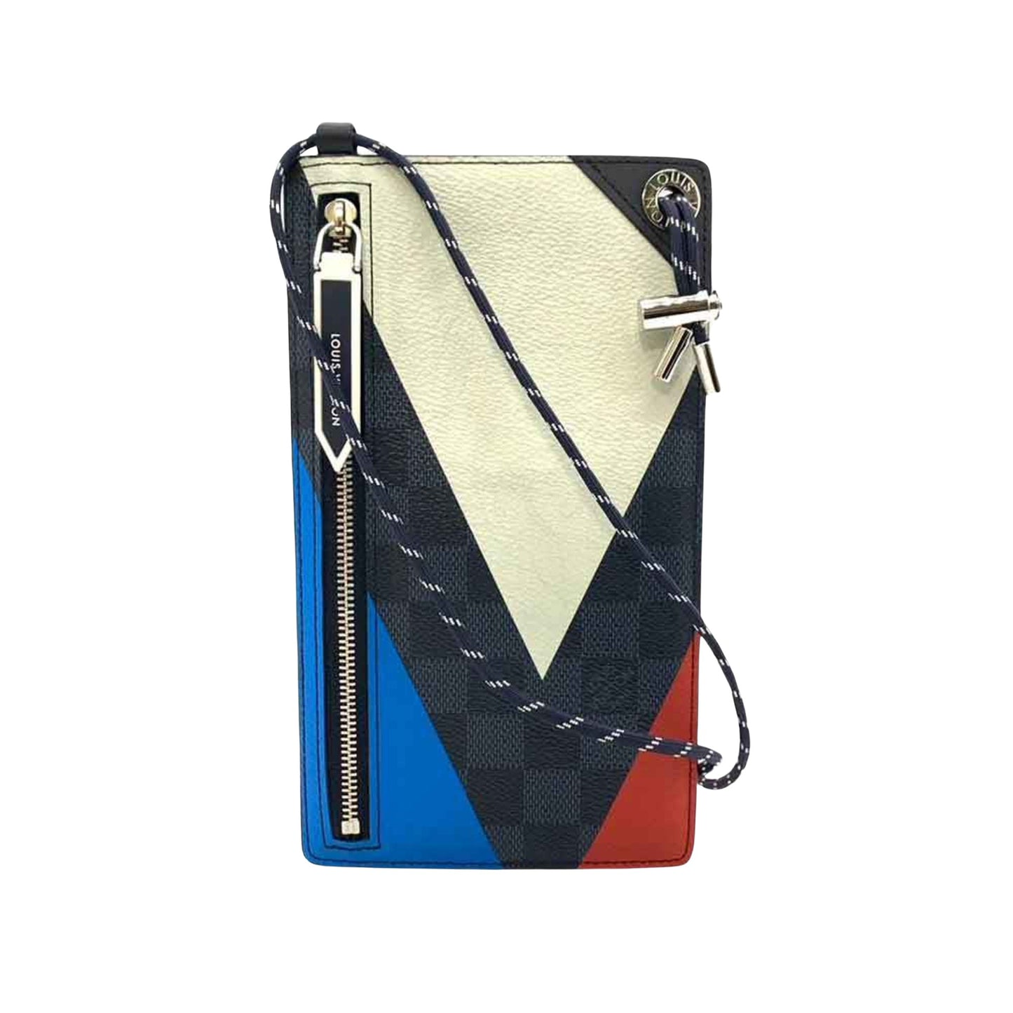 Louis Vuitton America's Cup, Multicolour, Canvas, clutch