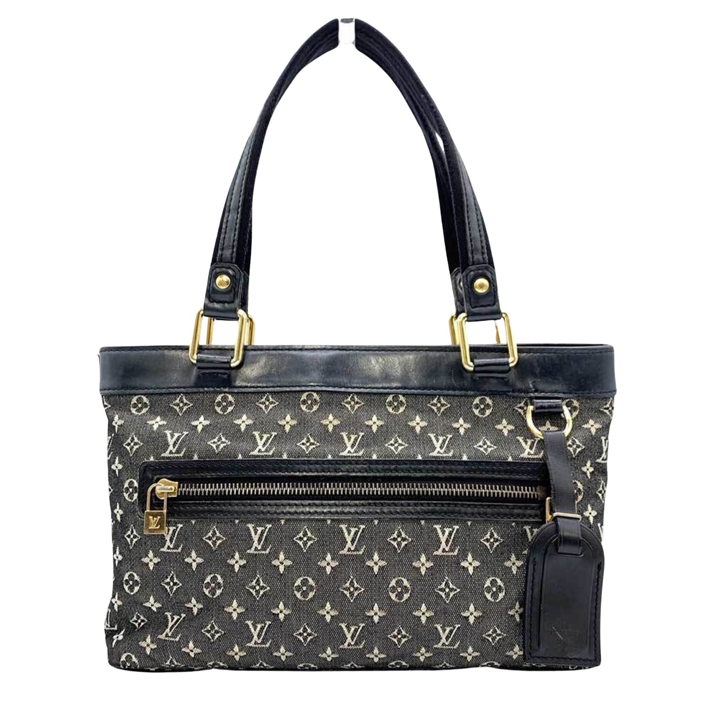 Louis Vuitton Lucile, Black, Canvas, tote