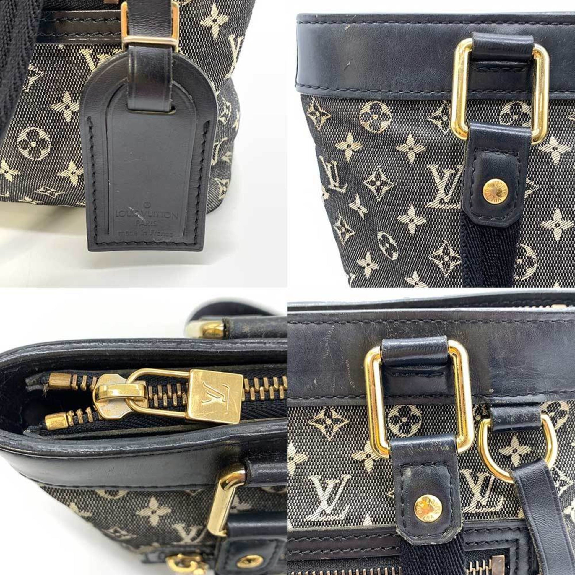 Louis Vuitton Lucile, Black, Canvas, tote