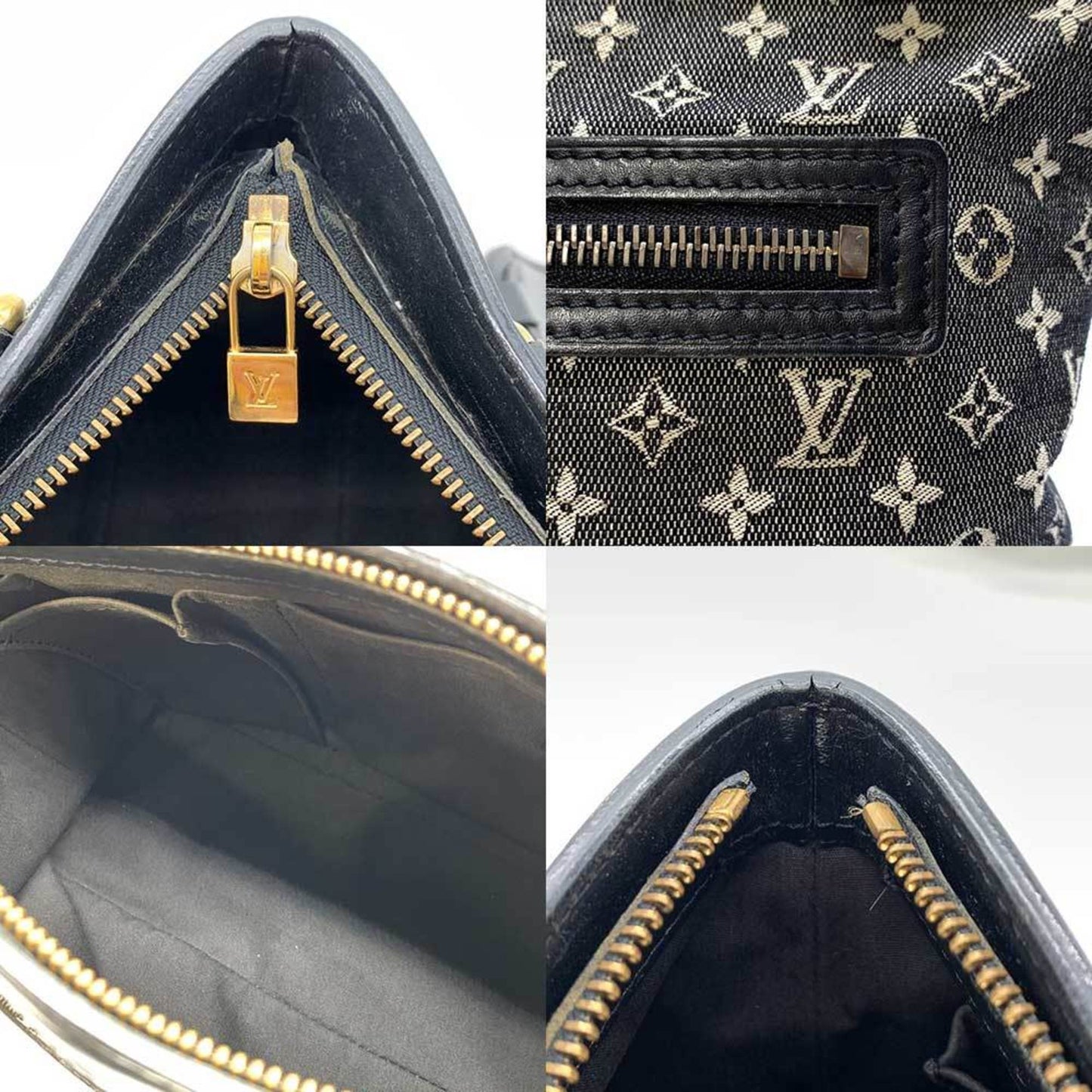 Louis Vuitton Lucile, Black, Canvas, tote