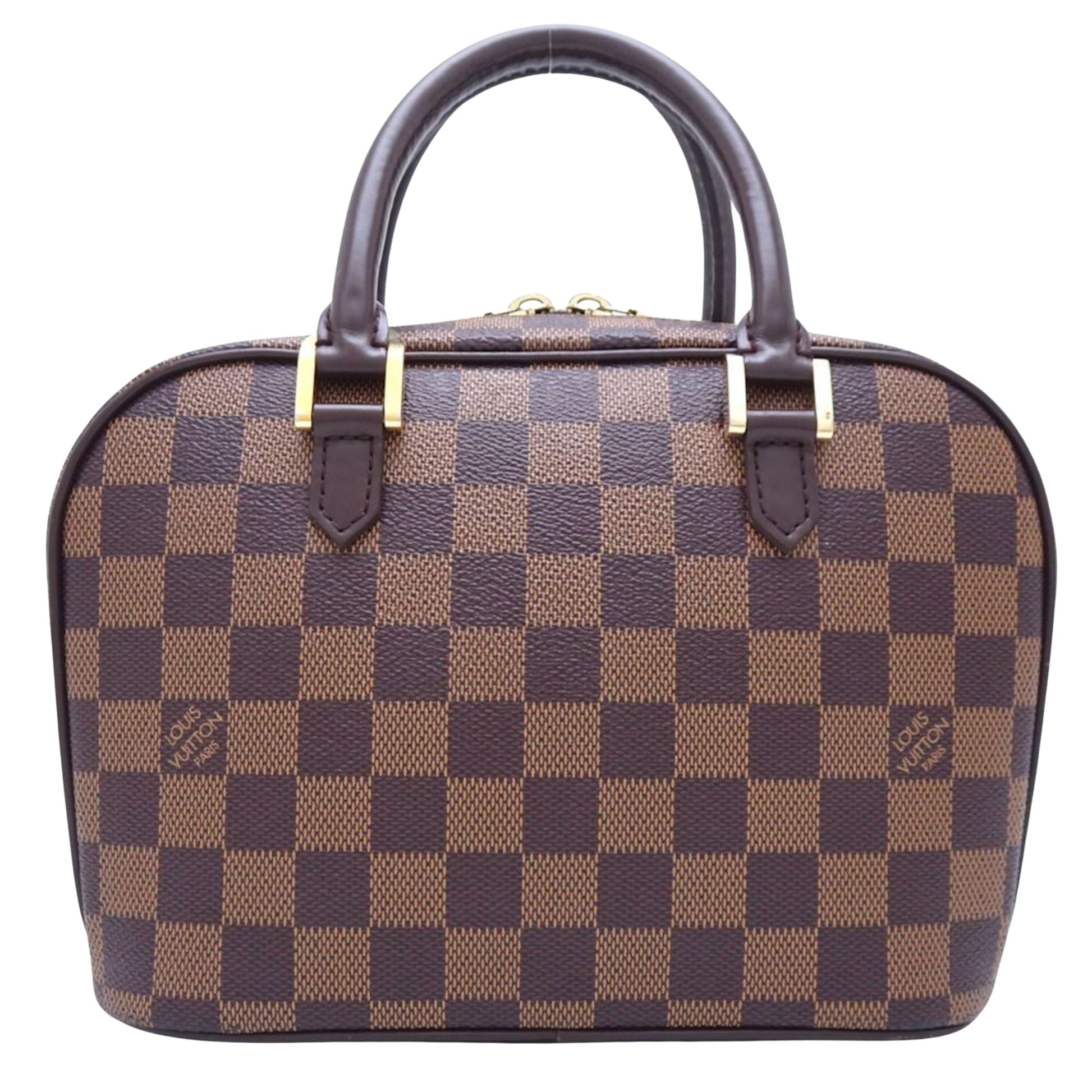 Louis Vuitton Siena, Brown, Canvas, handbag