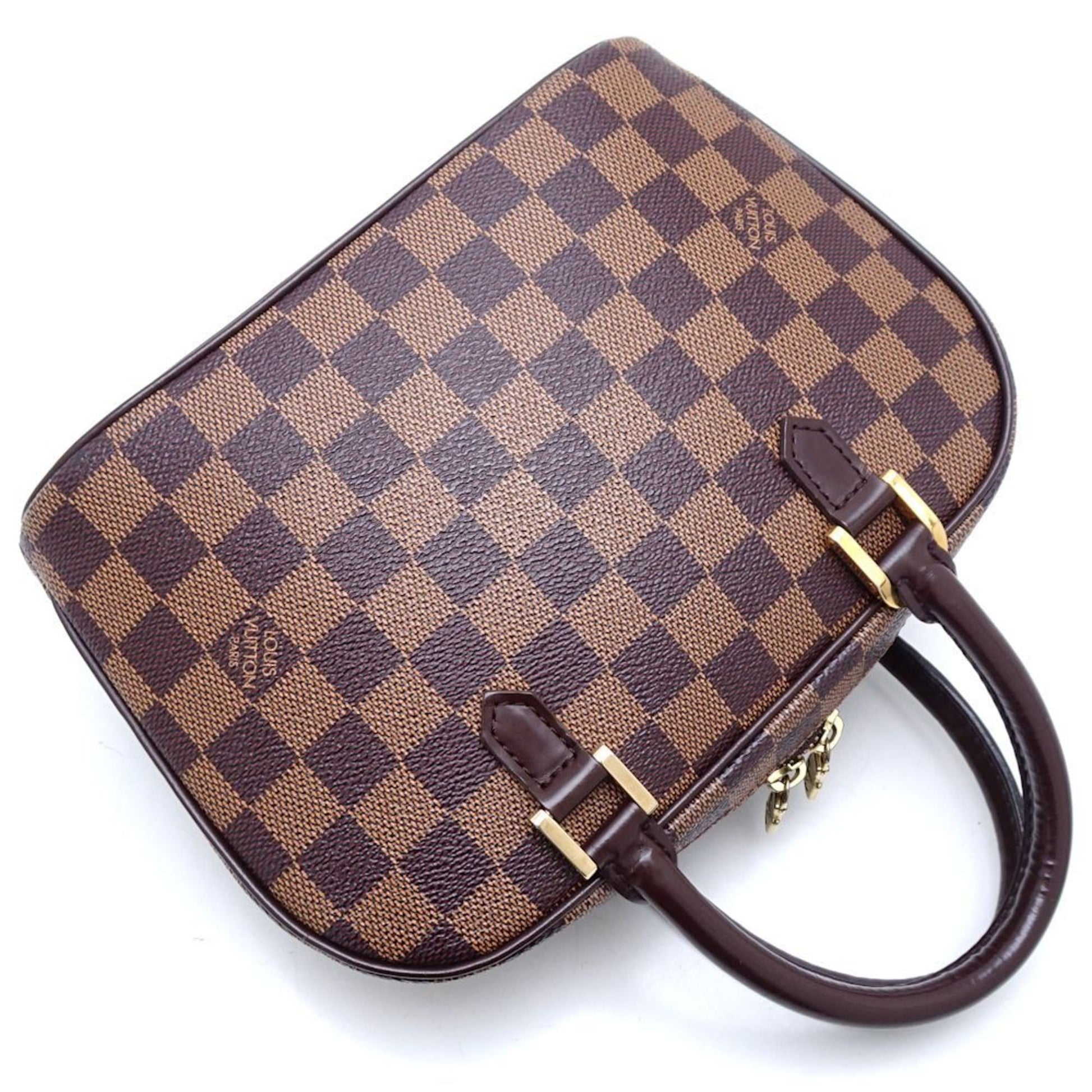 Louis Vuitton Siena, Brown, Canvas, handbag