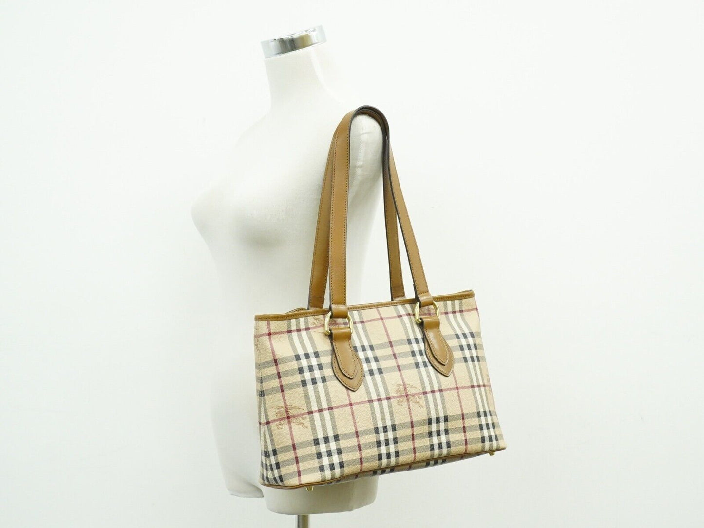 Burberry Nova Check, Beige, Canvas, tote