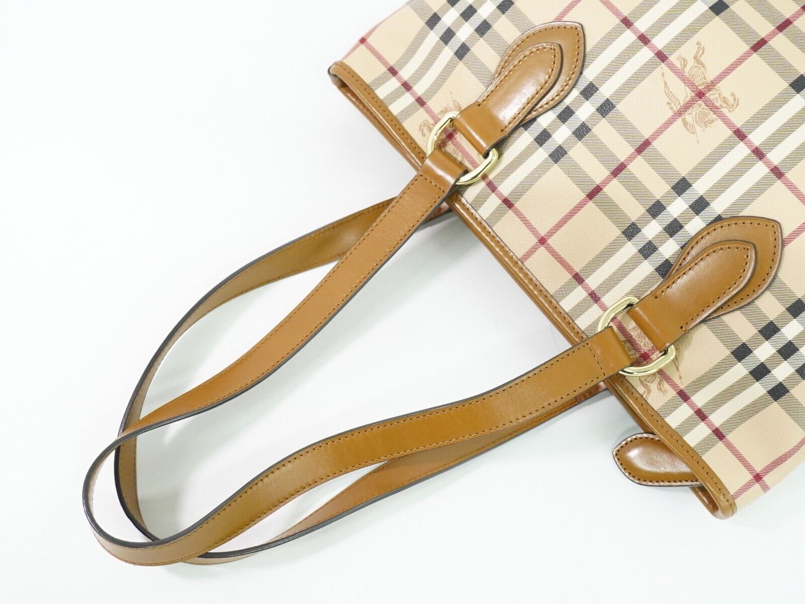 Burberry Nova Check, Beige, Canvas, tote