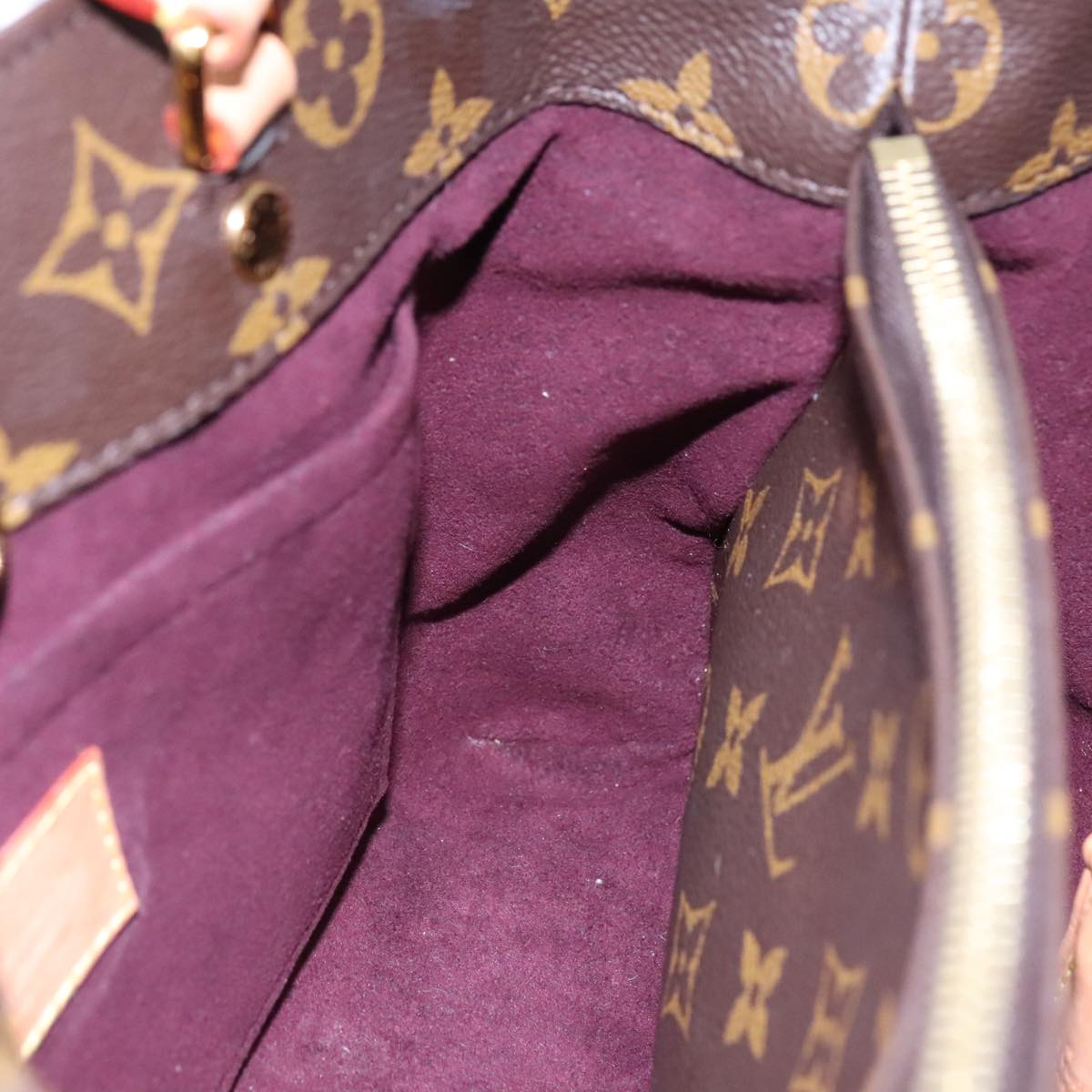 Louis Vuitton Montaigne, Brown, Canvas, handbag