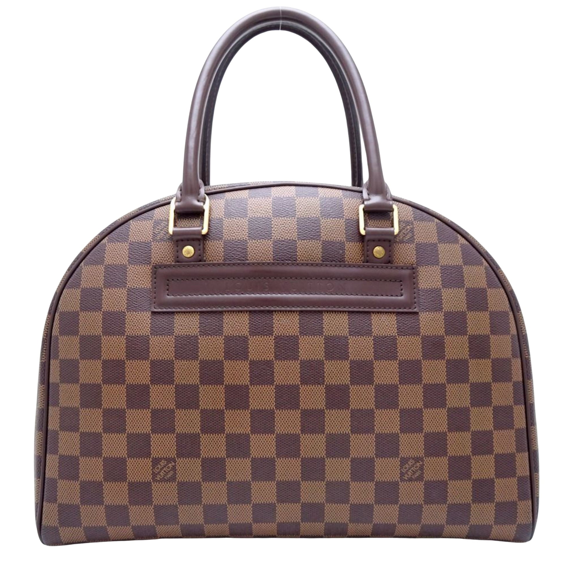 Louis Vuitton Nolita, Brown, Canvas, handbag