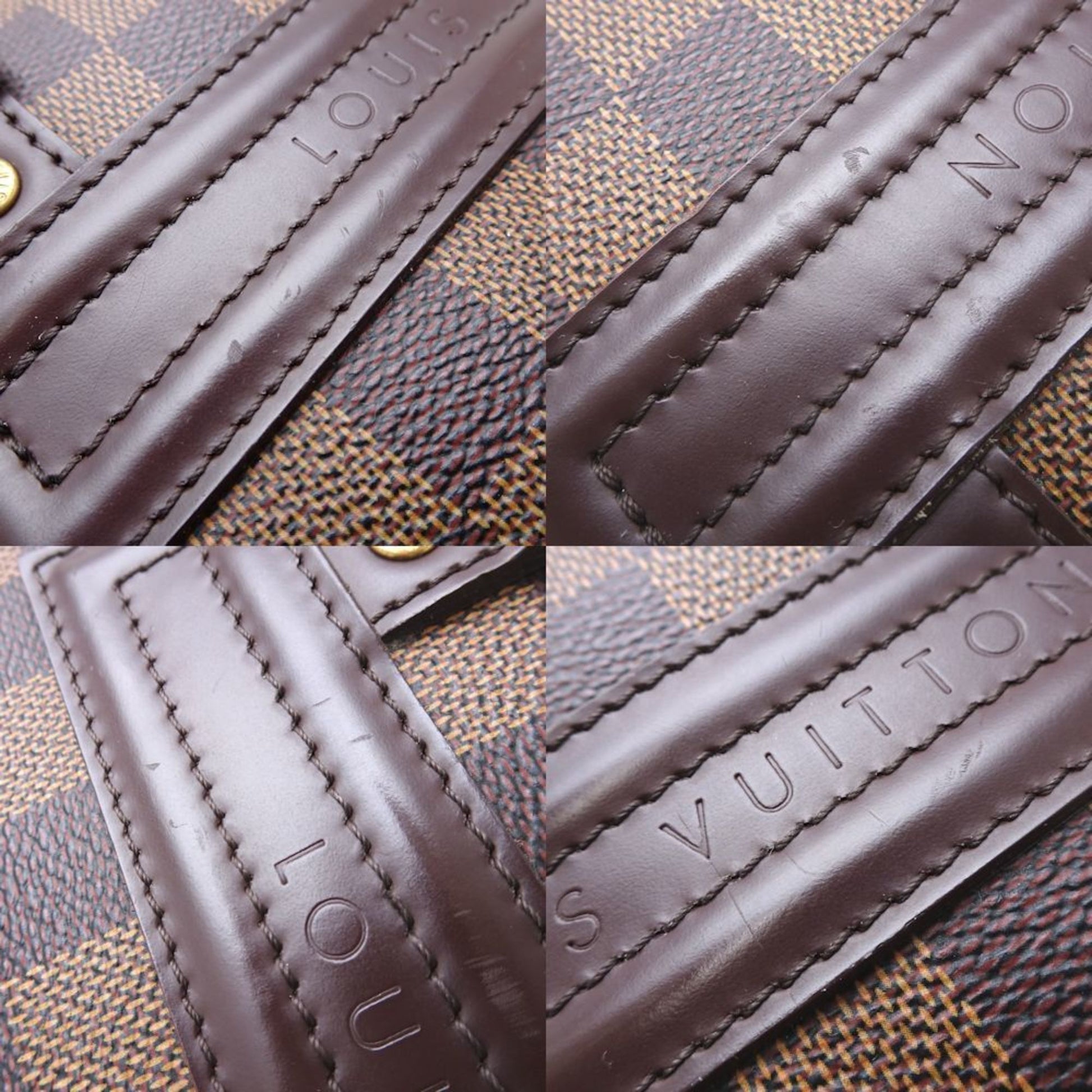 Louis Vuitton Nolita, Brown, Canvas, handbag