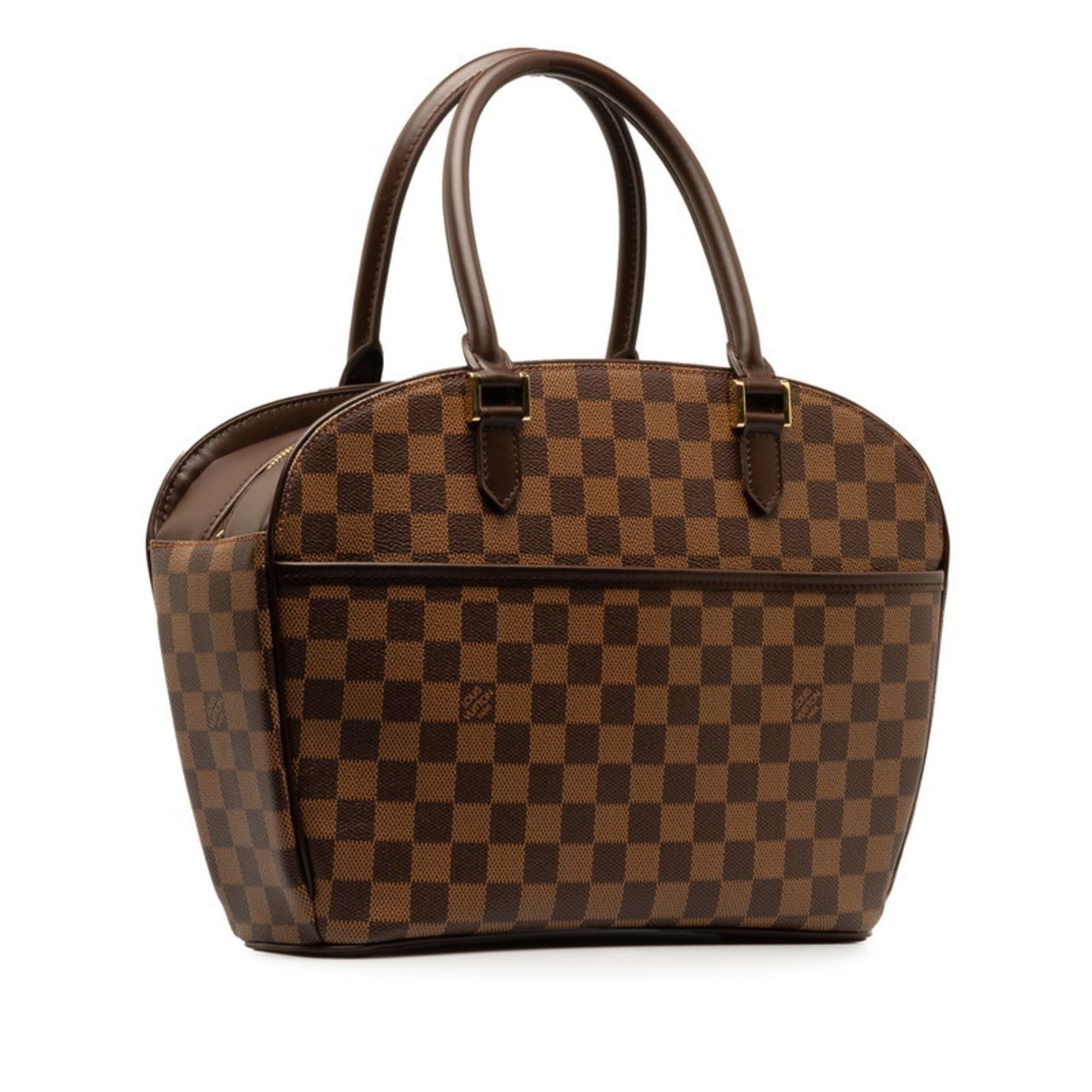 Louis Vuitton Saria, Brown, Leather, handbag