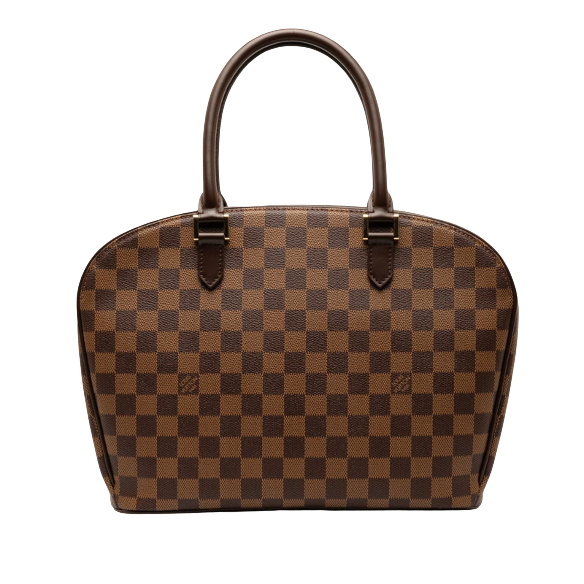 Louis Vuitton Saria, Brown, Leather, handbag