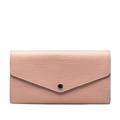 Louis Vuitton Portefeuille Sarah, Pink, Leather, wallet