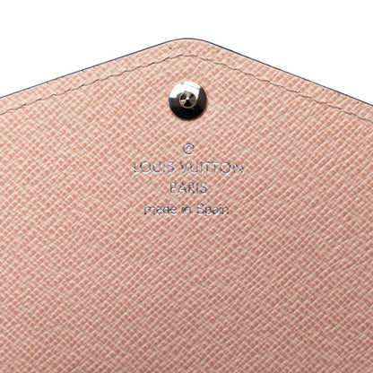 Louis Vuitton Portefeuille Sarah, Pink, Leather, wallet