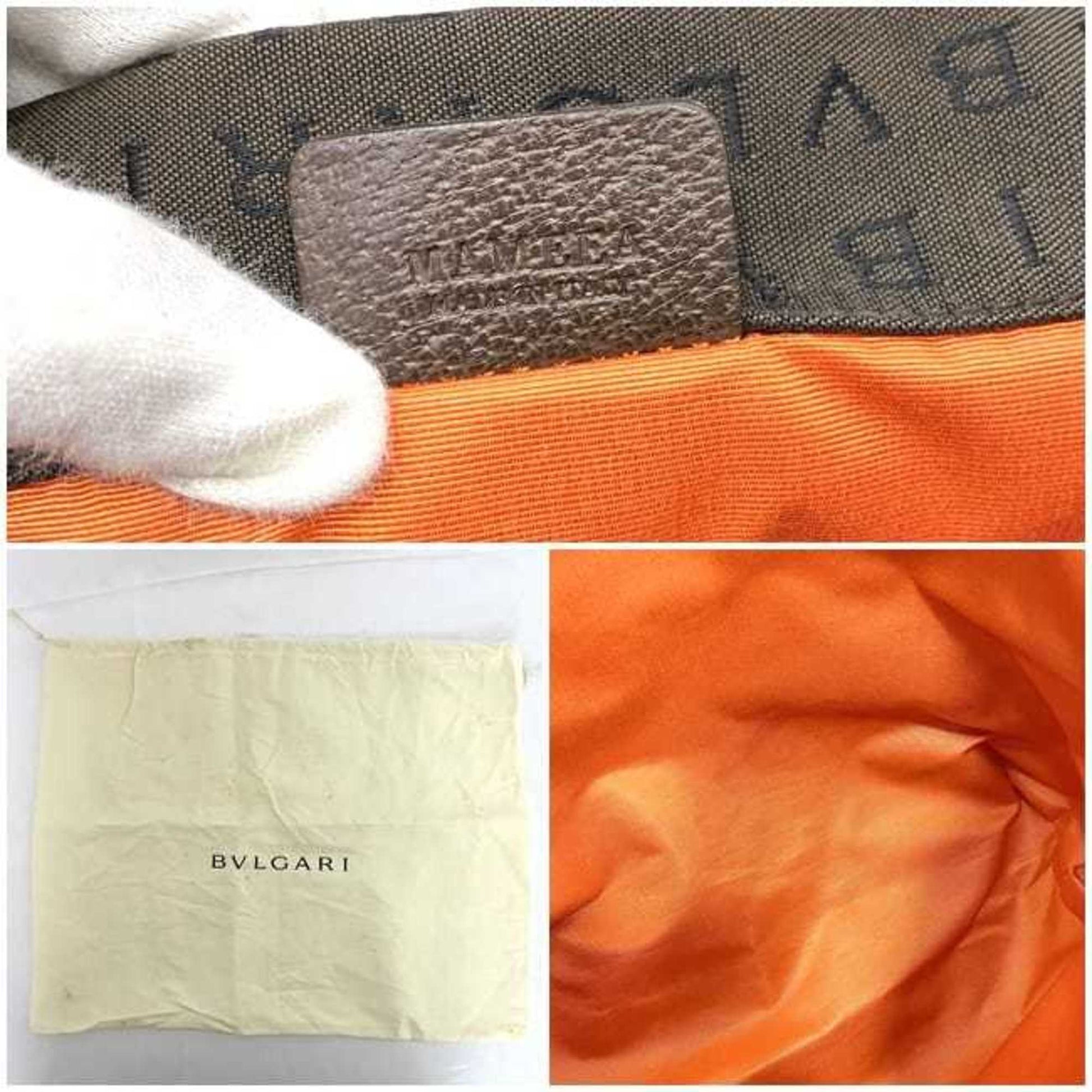 Bulgari Logo Mania, Brown, Canvas, tote